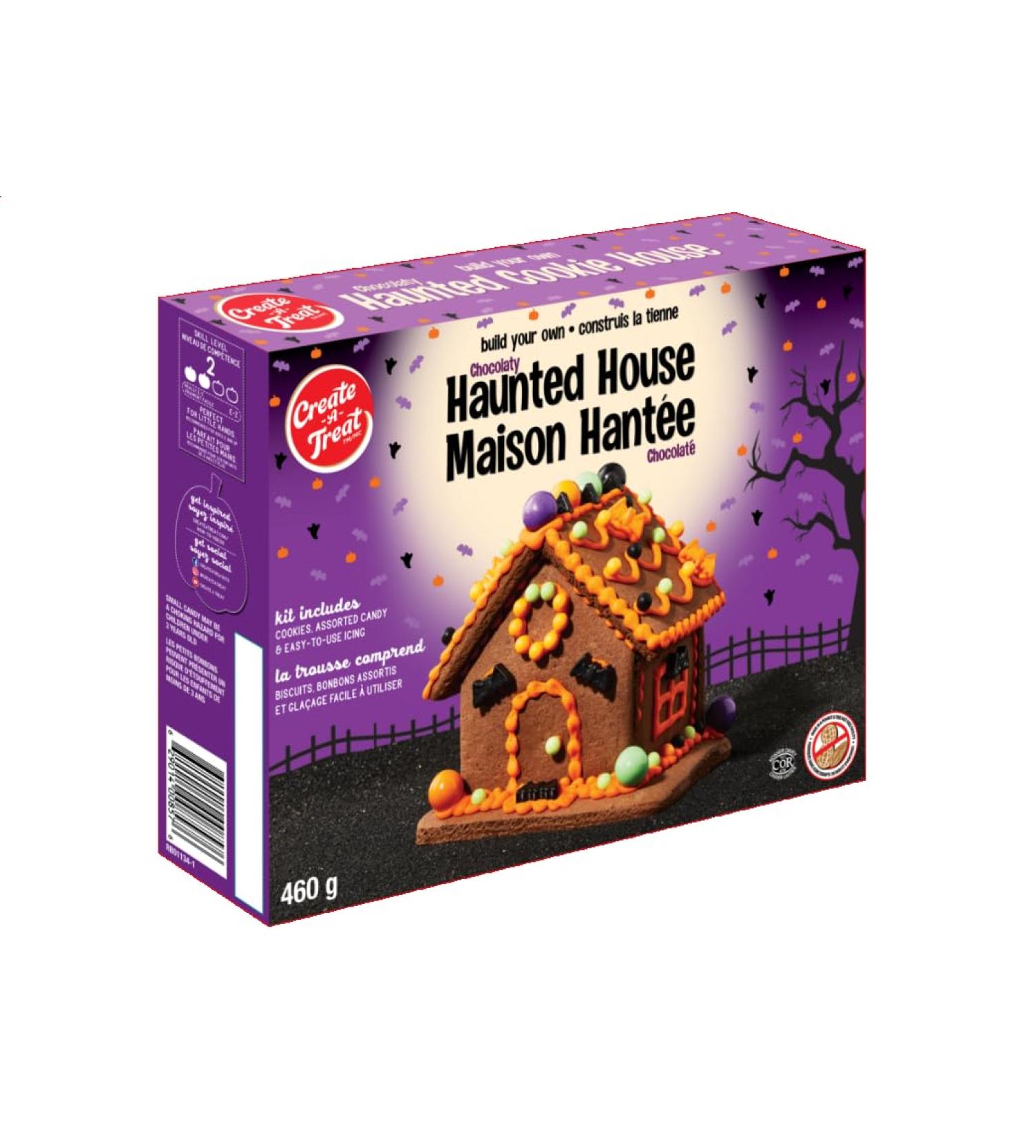 Create A Treat E-Z Build Halloween Chocolate Cookie Haunted House and Spooky Cookie Halloween Decorating Kit  - Buy Online on SooperMarket.com