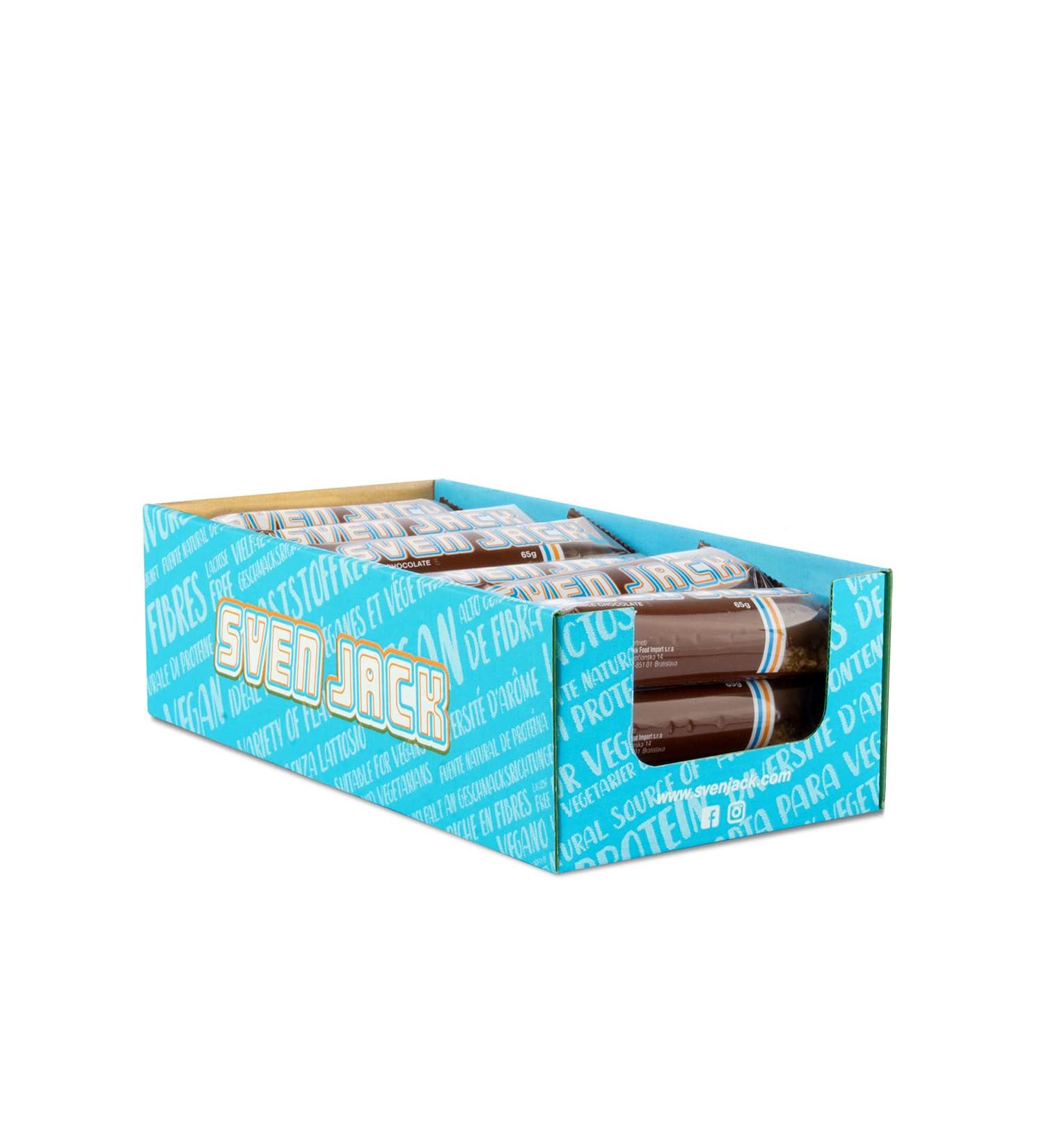 Sven Jack Double Chocolate Energy Cake - Oatmeal Bar with Melting Chocolate (36x65g) - 2.34kg Pack - Delicious & Juicy Snack! - Buy Online on SooperMarket.com