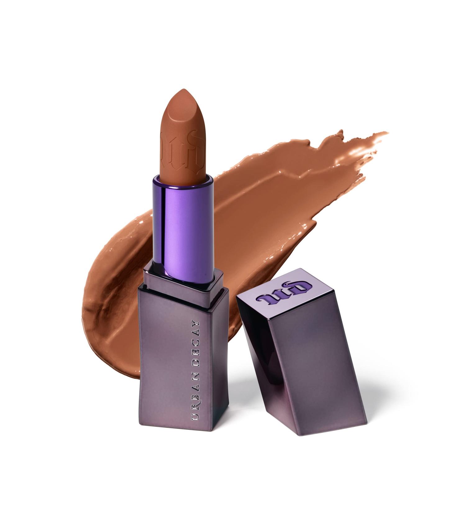 URBAN DECAY Vice Hydrating Lipstick - Longwearing Moisturizing Lip Color, Creamy Formula with Aloe Vera & Avocado Oil - 35 Shades Available - 0.11 Oz - Medium Warm Nude - Buy Online on SooperMarket.com