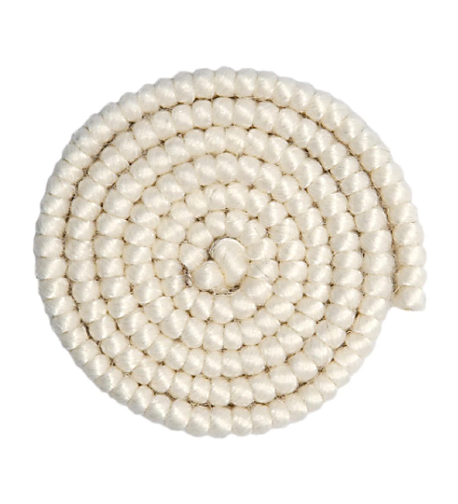 Grima's Woolenk 1m White 01 - Premium Braided Colored Sheep Wool for Beards Chops Eyebrows & Body Hair Creation - Buy Online on SooperMarket.com