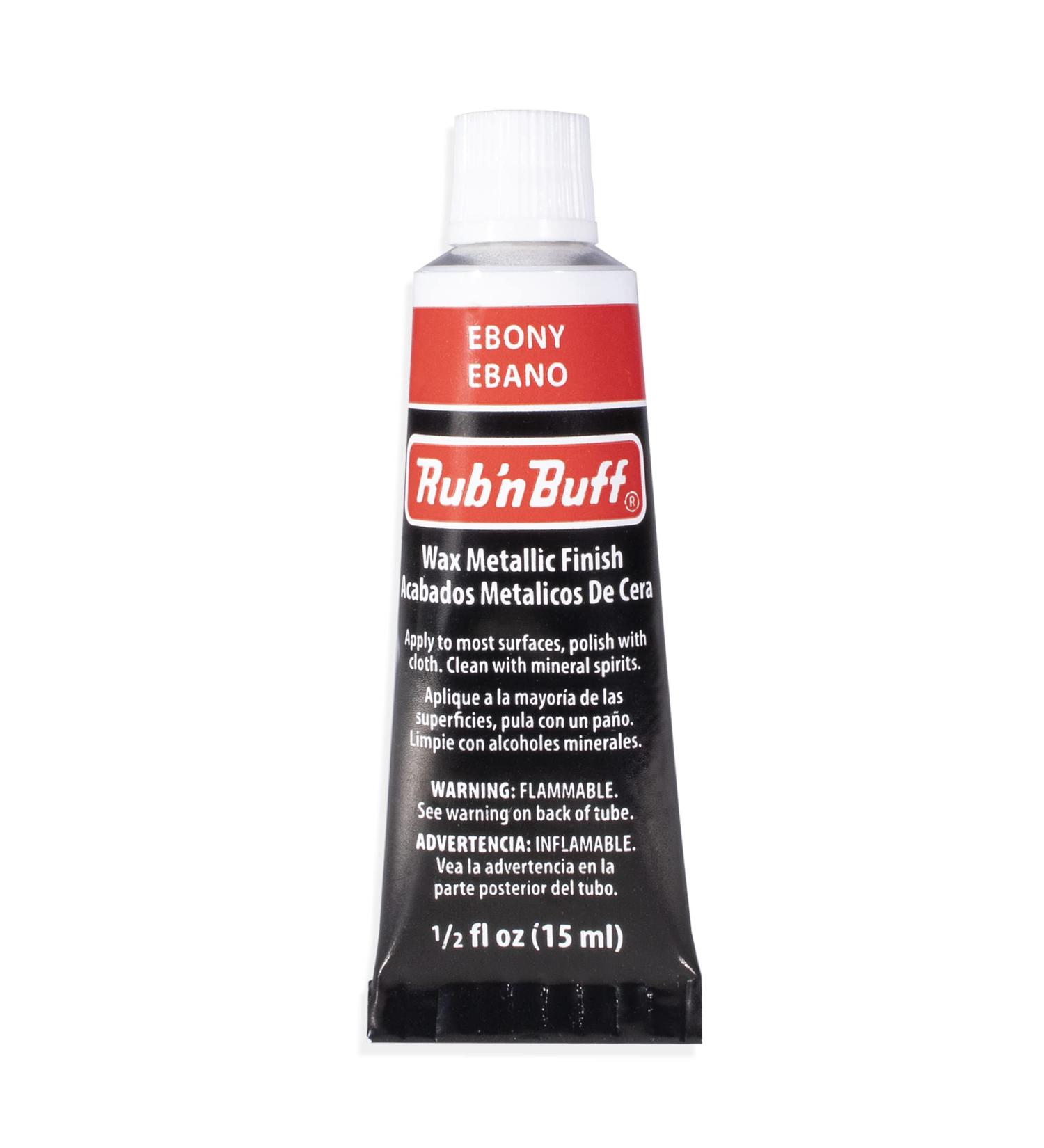 AMACO Rub n Buff Ebony 15ml Tube - Metallic Gilding Wax for Furniture Restoration - Buy Online on SooperMarket.com