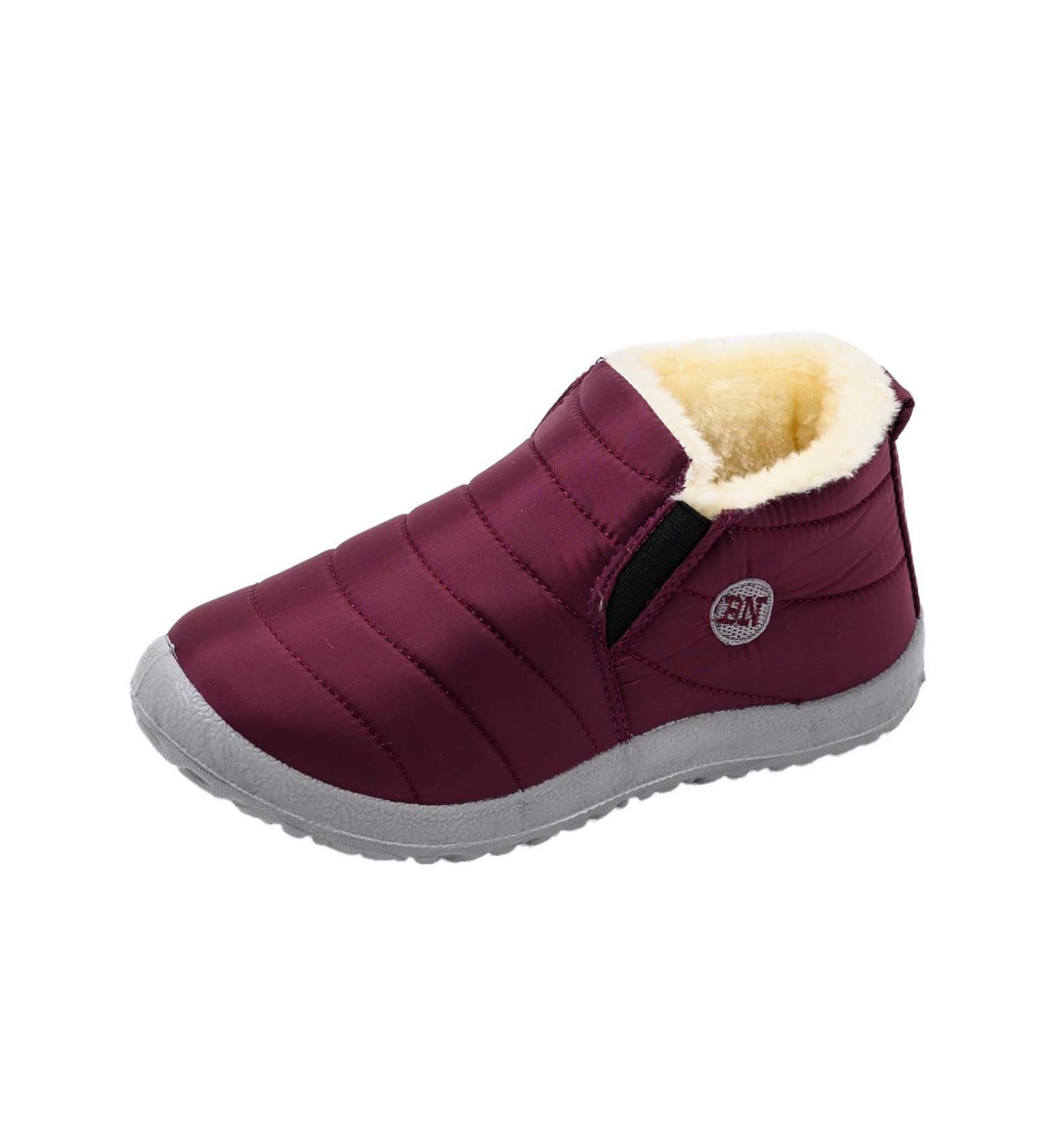RYTEJFES Women's Winter Ankle Boots - Stylish Lined Outdoor Shoes for Snow | Warm & Comfortable | Size 37 EU - Red - Buy Online on SooperMarket.com