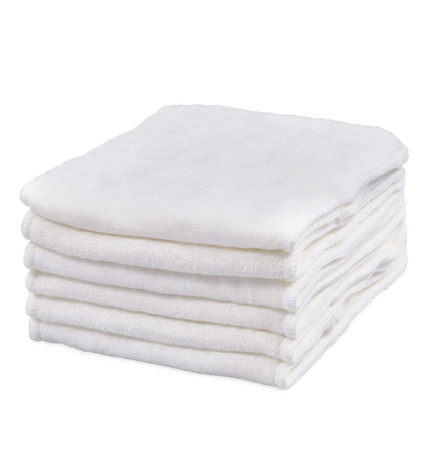 6-Pack Bamboo Nappy Inserts - 4-Layer Reusable Nappy Liners - Buy Online on SooperMarket.com