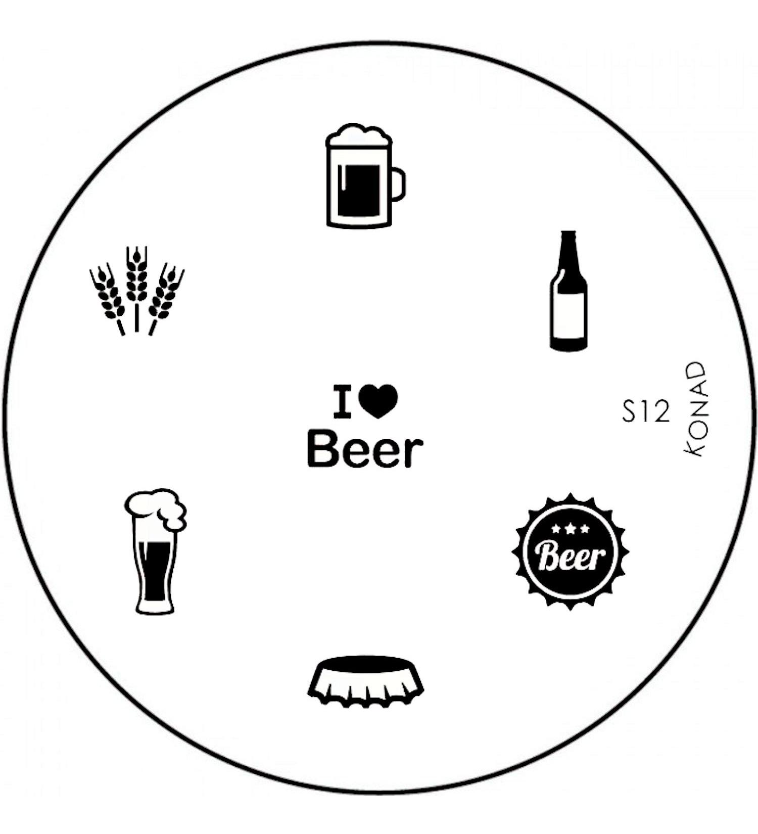 STAMPING STENCIL # S-12 Oktoberfest Beer Wheat