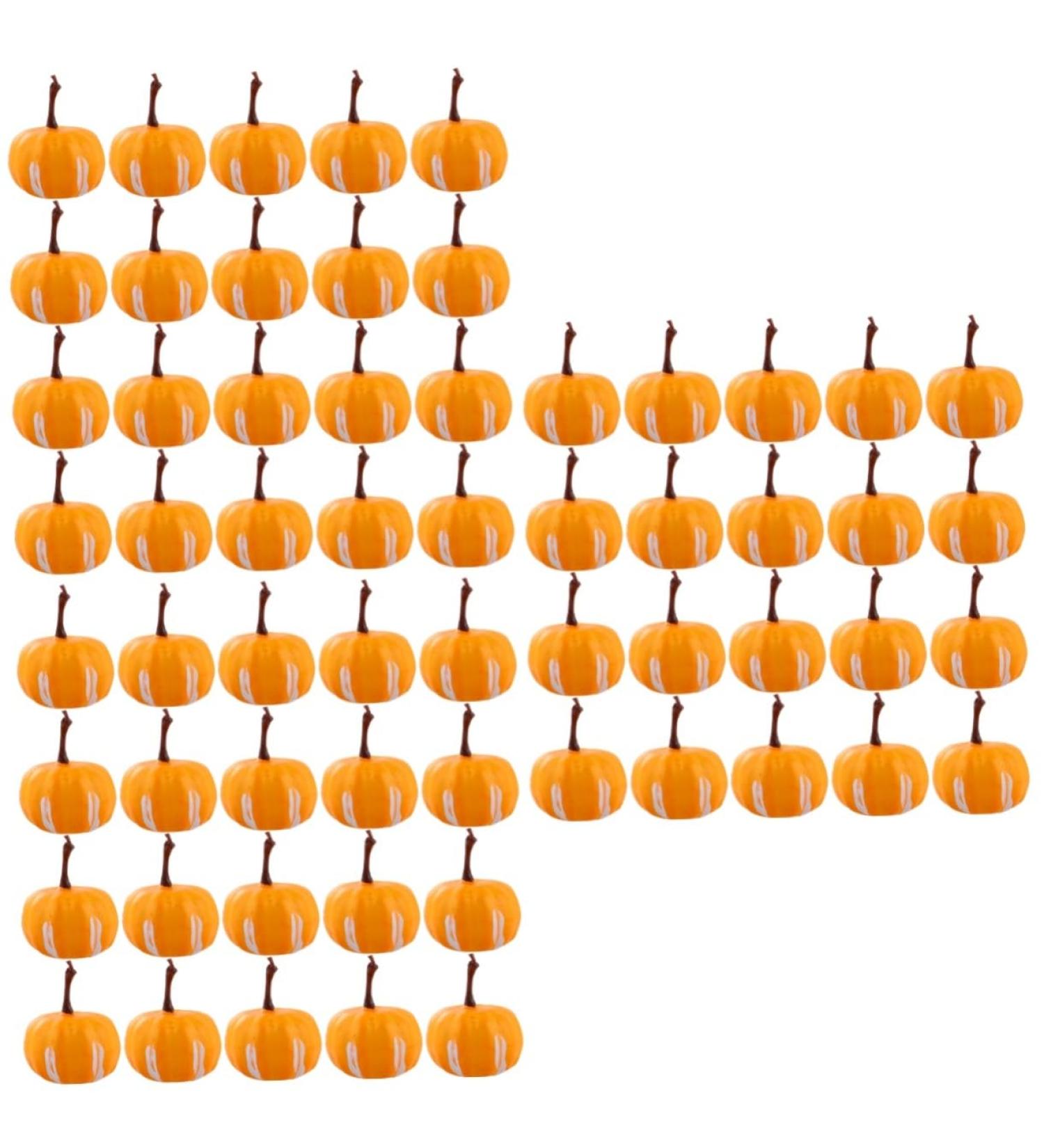 Didiseaon 60 Pcs Simulated Mini Pumpkin Fake Pumpkin Halloween Pumpkin Decoration Simulation Small Pumpkin Simulation Pumpkin Little Pumpkin Foam Manual Yellowx3pcs 2.2X3.4CMx3pcs - Buy Online on SooperMarket.com
