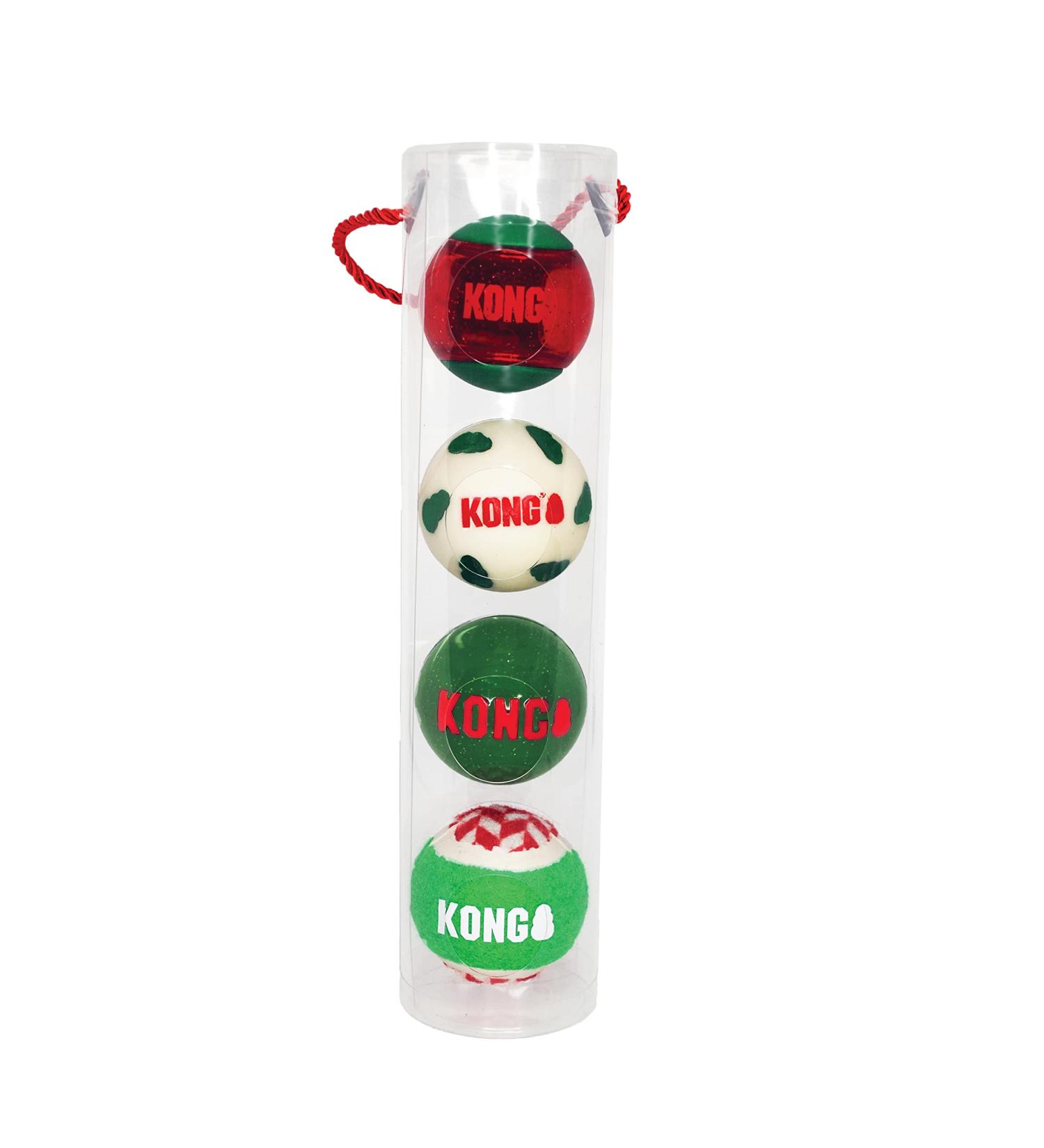 Kong Christmas/ Holiday Festive Balls 4 Pack - Buy Online on SooperMarket.com