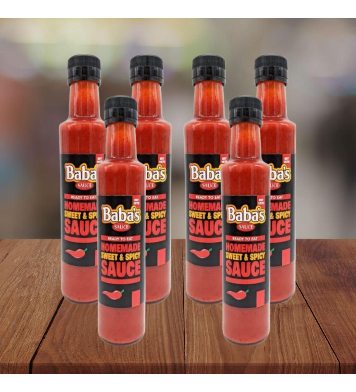 6 x Baba's Sweet & Spicy Sauce - 250ml