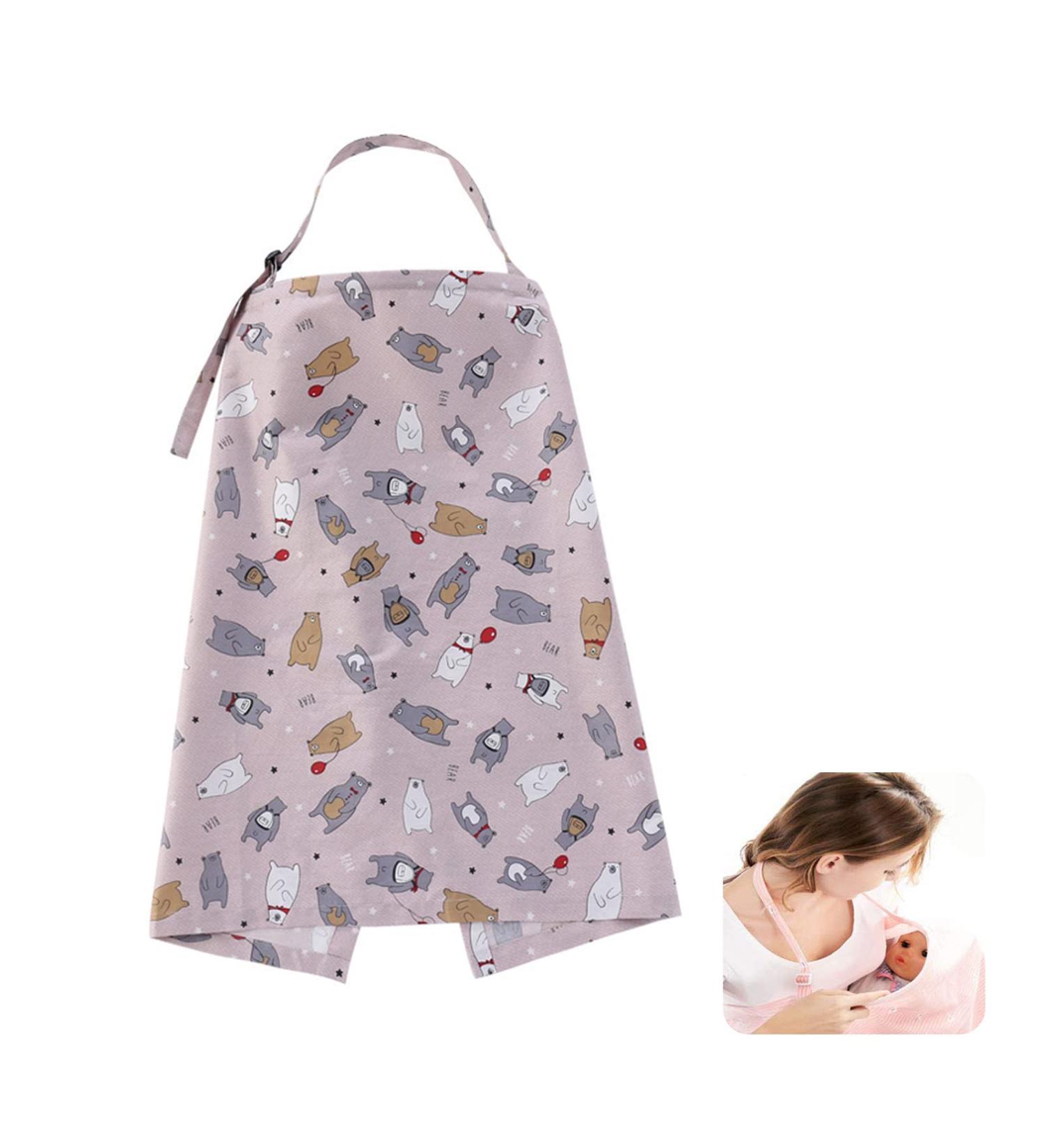 Multi-Purpose Silent Breastfeeding Scarf & Protection Apron with Pockets - Gray | Normal Protection for Moms On-the-Go - Buy Online on SooperMarket.com