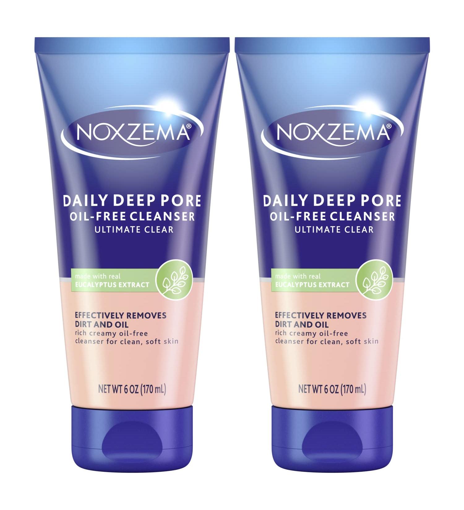 Noxzema Ultimate Clear Daily Deep Pore Oil-Free Cleanser - 6 Oz Ea (Pack of 2) - Buy Online on SooperMarket.com