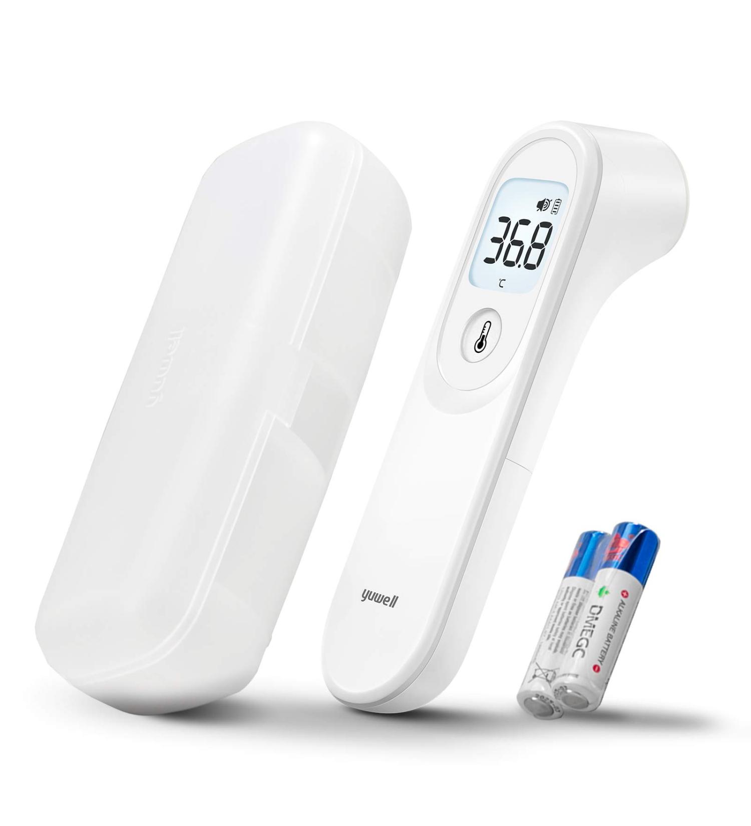 yuwell Infrared Forehead Thermometer Non Contact Digital Thermometer for Adults and Kids Instant Accurate Reading and Fever Alarm Batteries and Storage Case are Included Yt-1 - Buy Online on SooperMarket.com