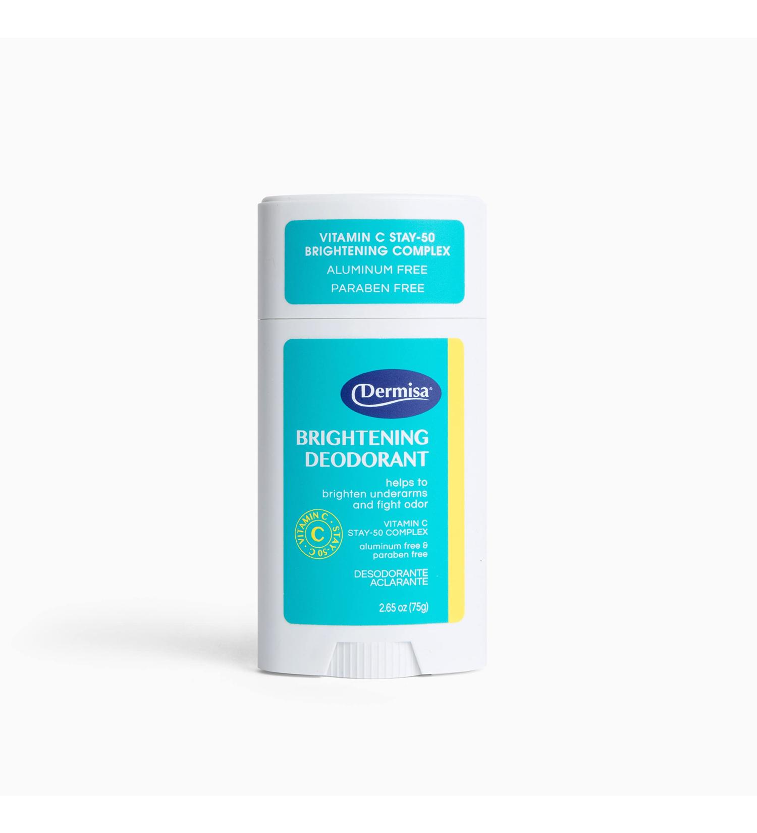 Dermisa Brightening Deodorant with Vitamin C Stay-50 | 2.65 oz | Aluminum-Free, Paraben-Free, Vegan | 1-Pack - Buy Online on SooperMarket.com