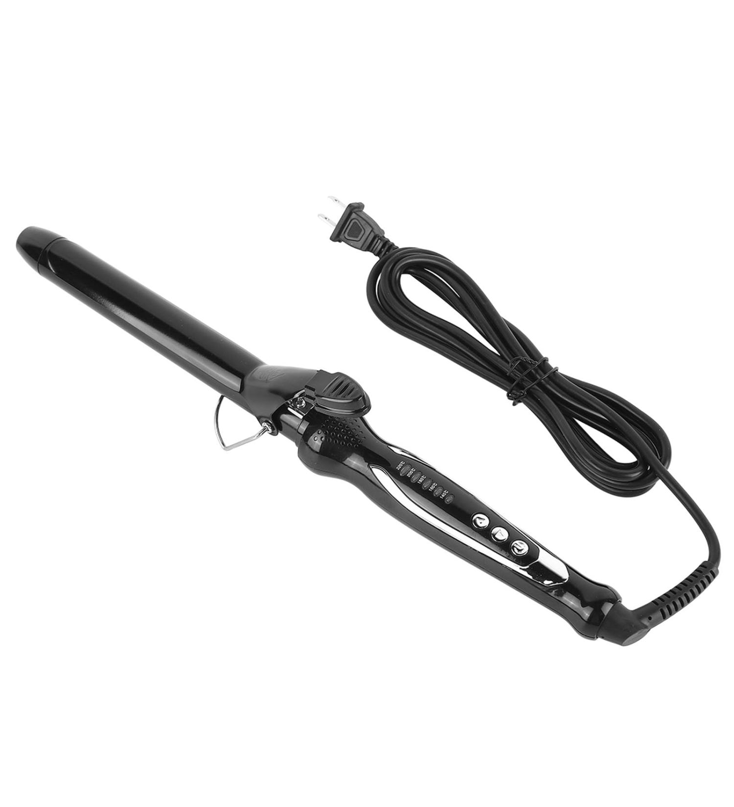 Curling Wand Multifunctional Easy To Use Ceramic Coating Ceramic Curling Iron for Home Travel (Black) - Buy Online on SooperMarket.com