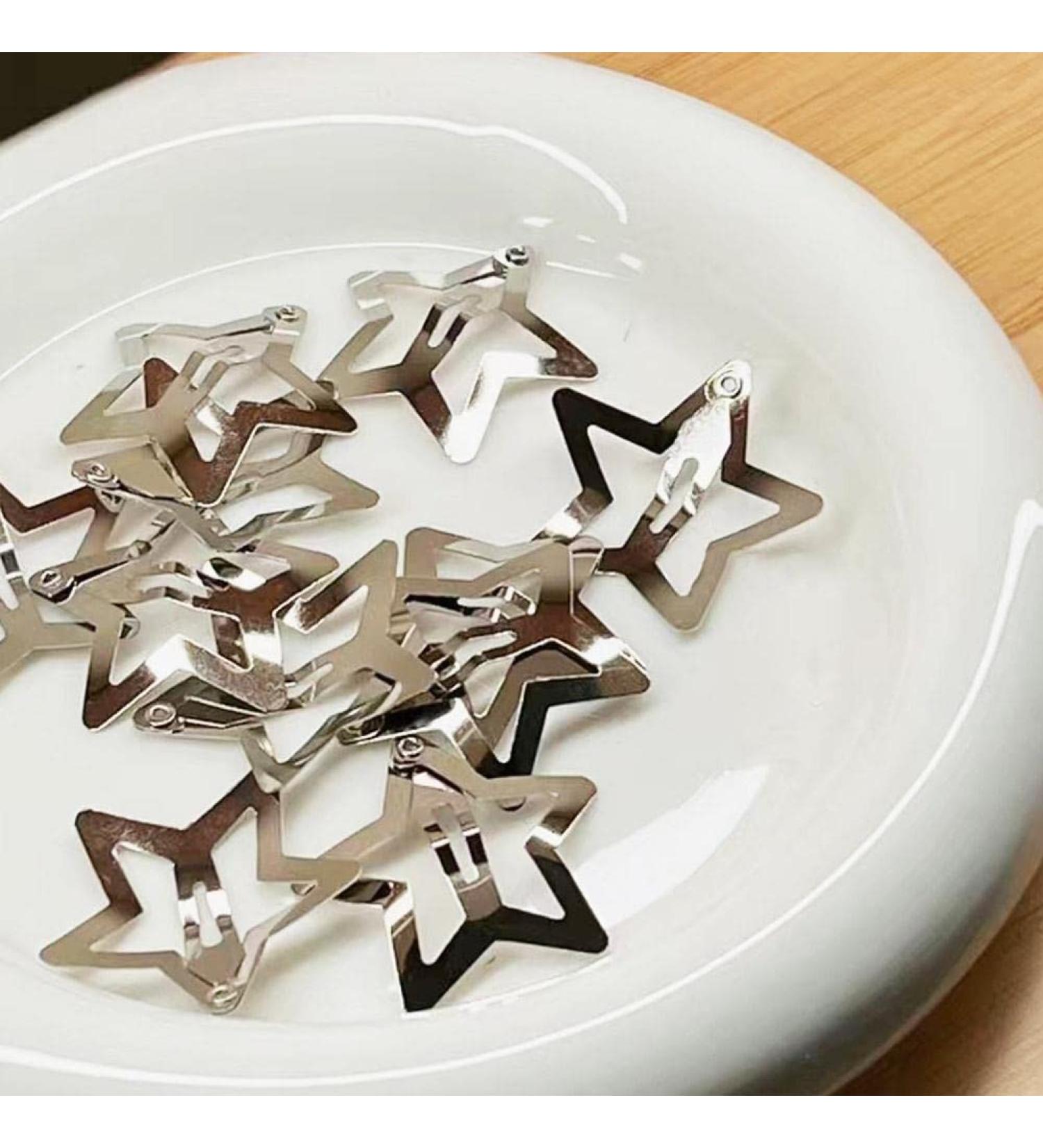 Star Shape Hair Clips - Non Slip Metal Barrettes for Girls (5/10/20pcs) - Cute Hairpins - Buy Online on SooperMarket.com