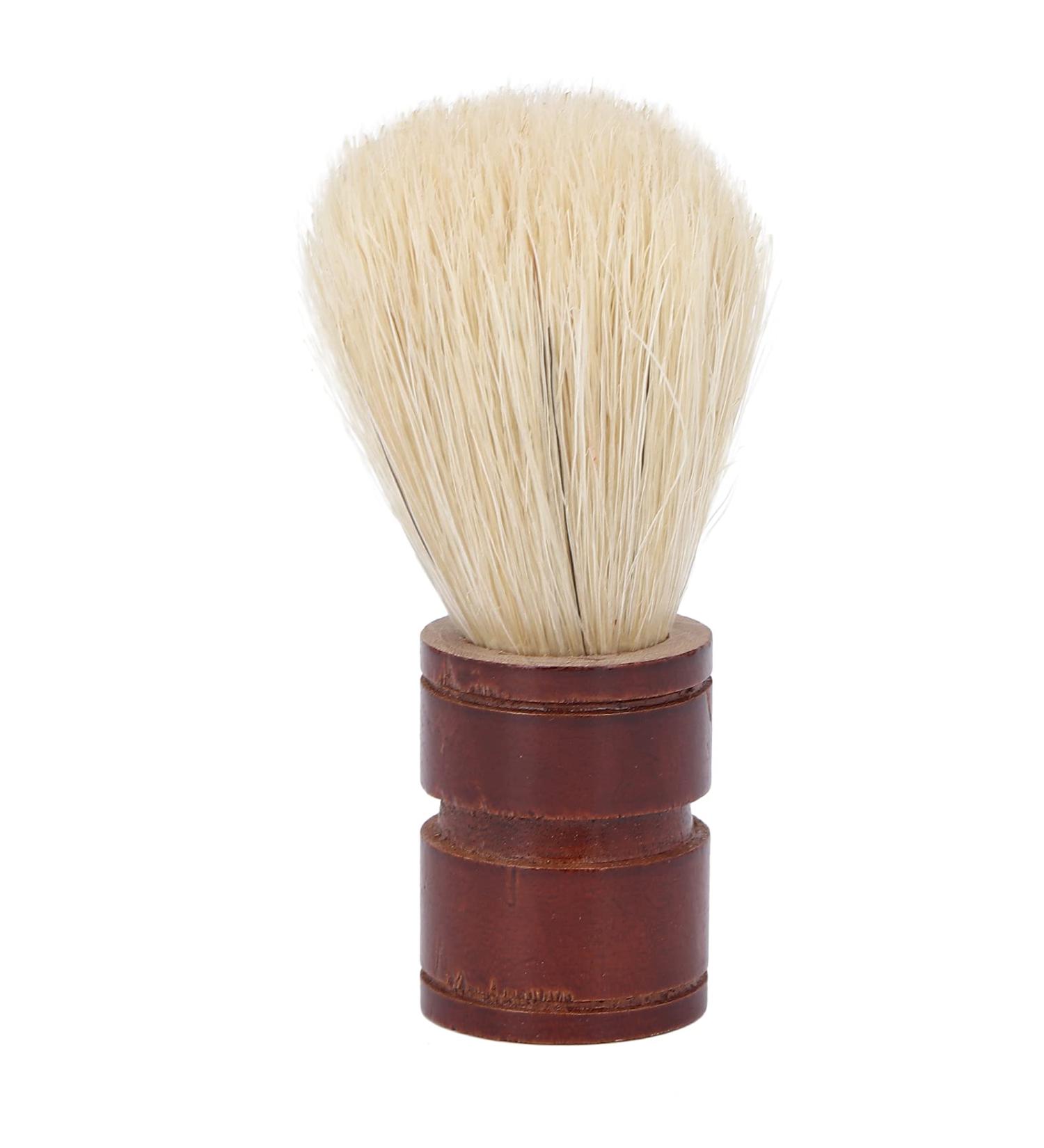 Men's Shaving Brush - Wooden Handle Facial Hair Styling Tool for Mustache & Beard - Premium Quality Shaving Brush for Men - Buy Online on SooperMarket.com