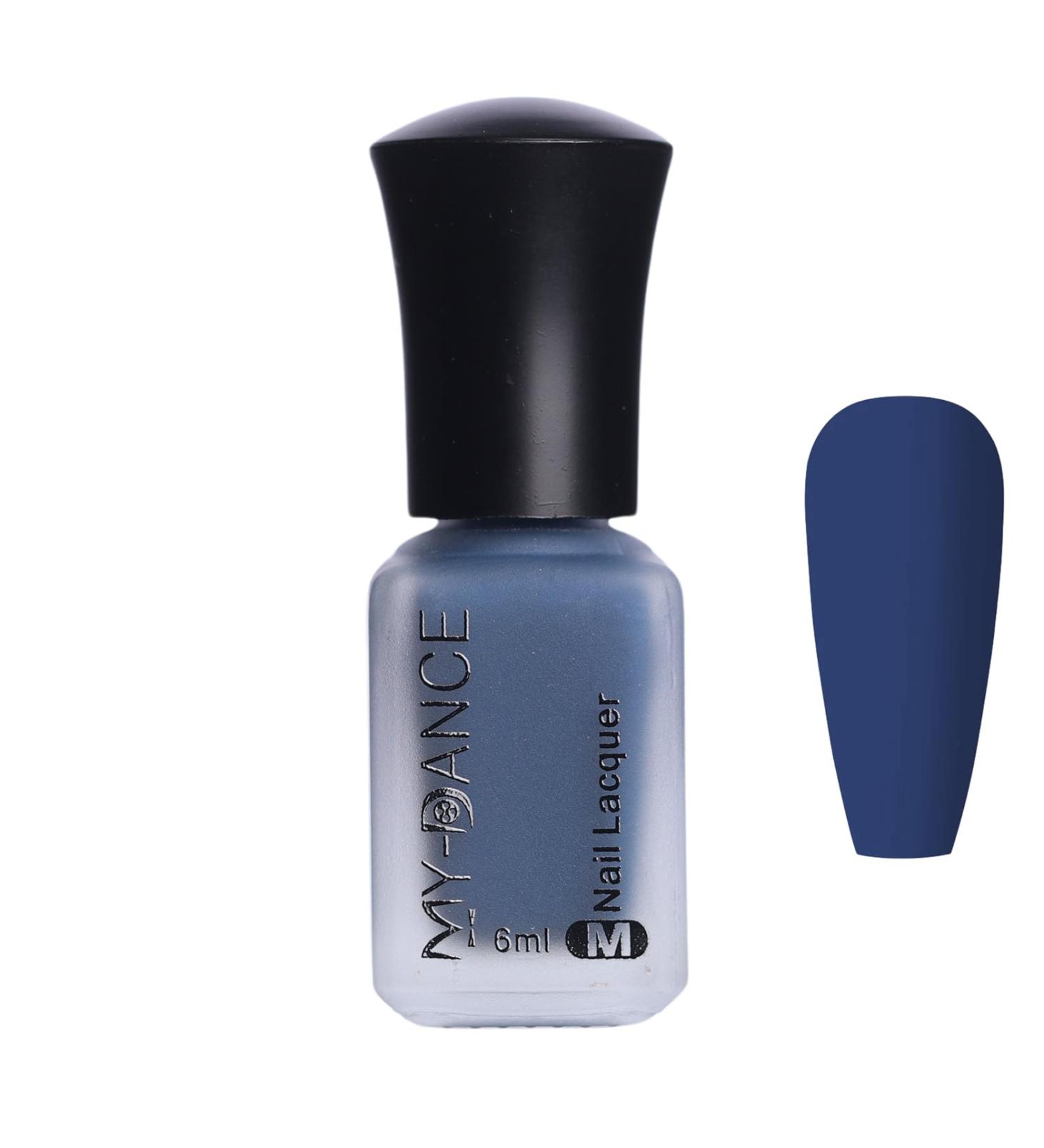 Blue Matte Nail Polish Quick Drying Nail Polish Long-Lasting Nail Polish Highly Pigmented Velvet Varnish Nail Polish Non-Toxic DIY Nail Art Manicure (60) - Buy Online on SooperMarket.com