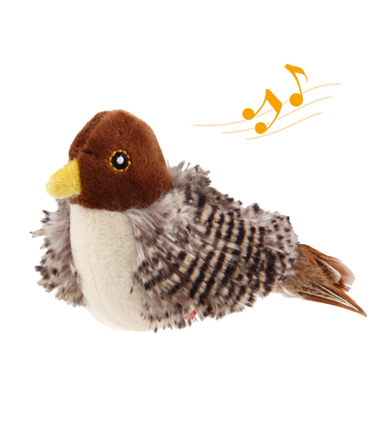 Gigwi Interactive Cat Toy - Real Chirping Bird Sound | Feather & Plush Design for Indoor Cats | Relieves Boredom - Buy Online on SooperMarket.com