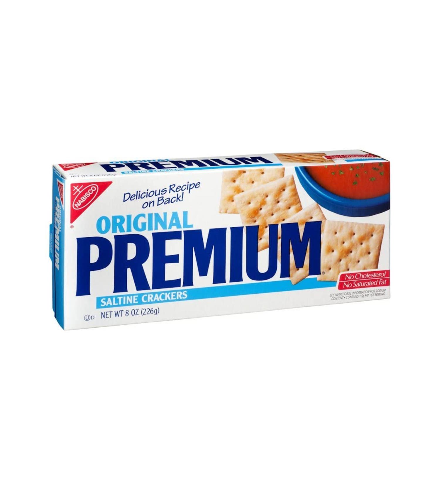 Premium Original Saltine Crackers, 8 oz Sea Salt 8 Ounce (Pack of 1)
