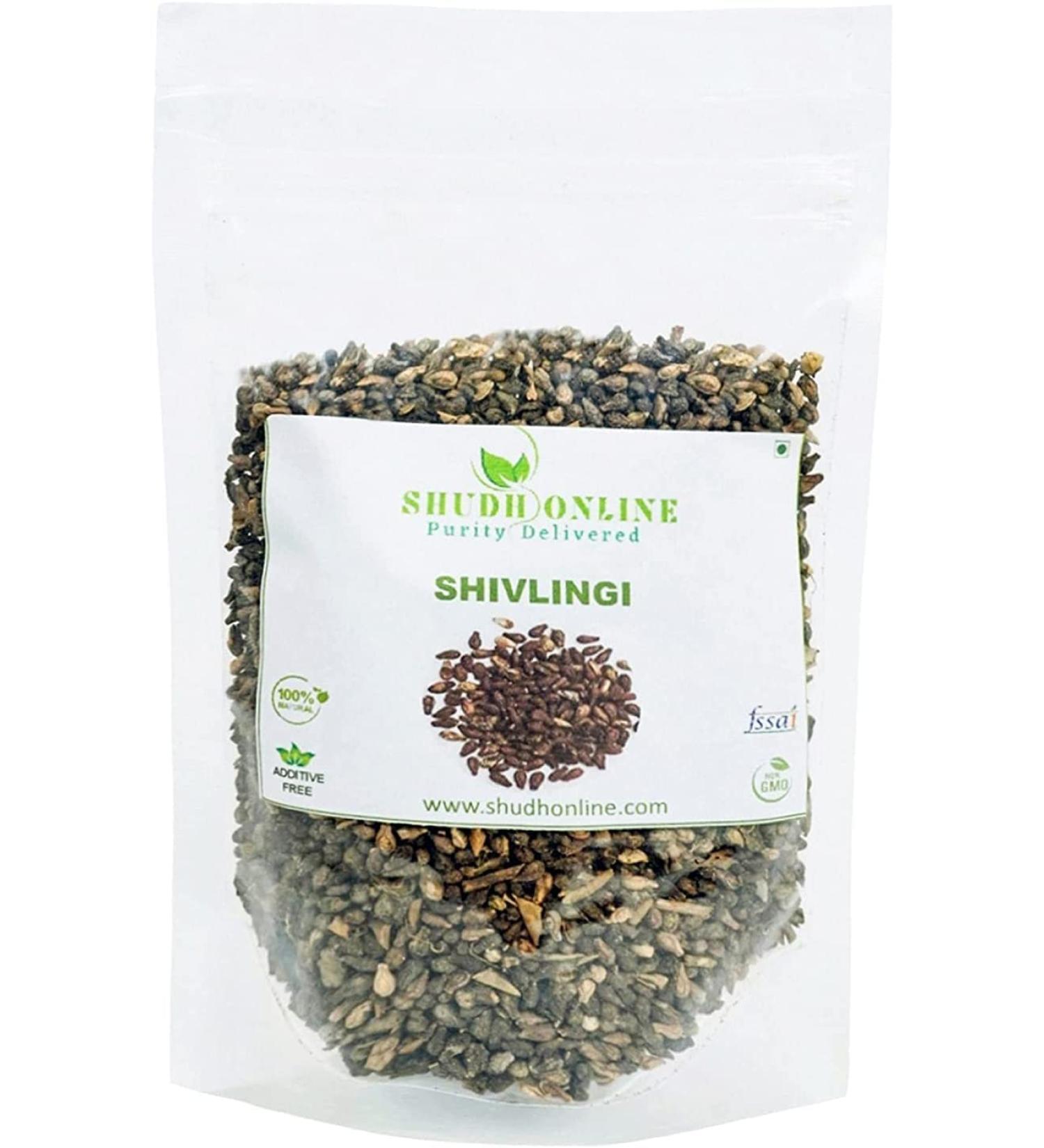 AOZA Shudh Online Shivlingi Beej Shivling Sivalingi Seed (200 Grams) Shivlangi Shivalinga Bryonopsis Laciniosa - Buy Online on SooperMarket.com