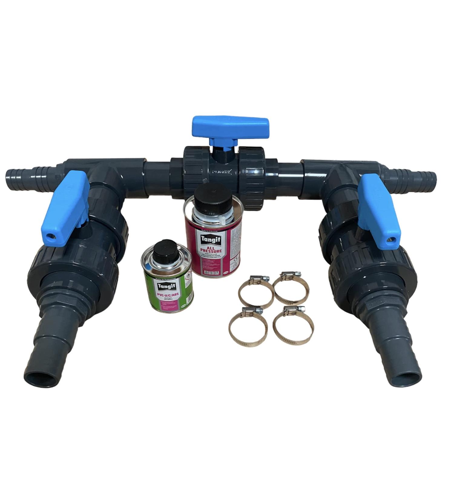 Bypass Set Basic Deluxe Pro | Pool Swimming pool Heat pump Pool heating Solar system