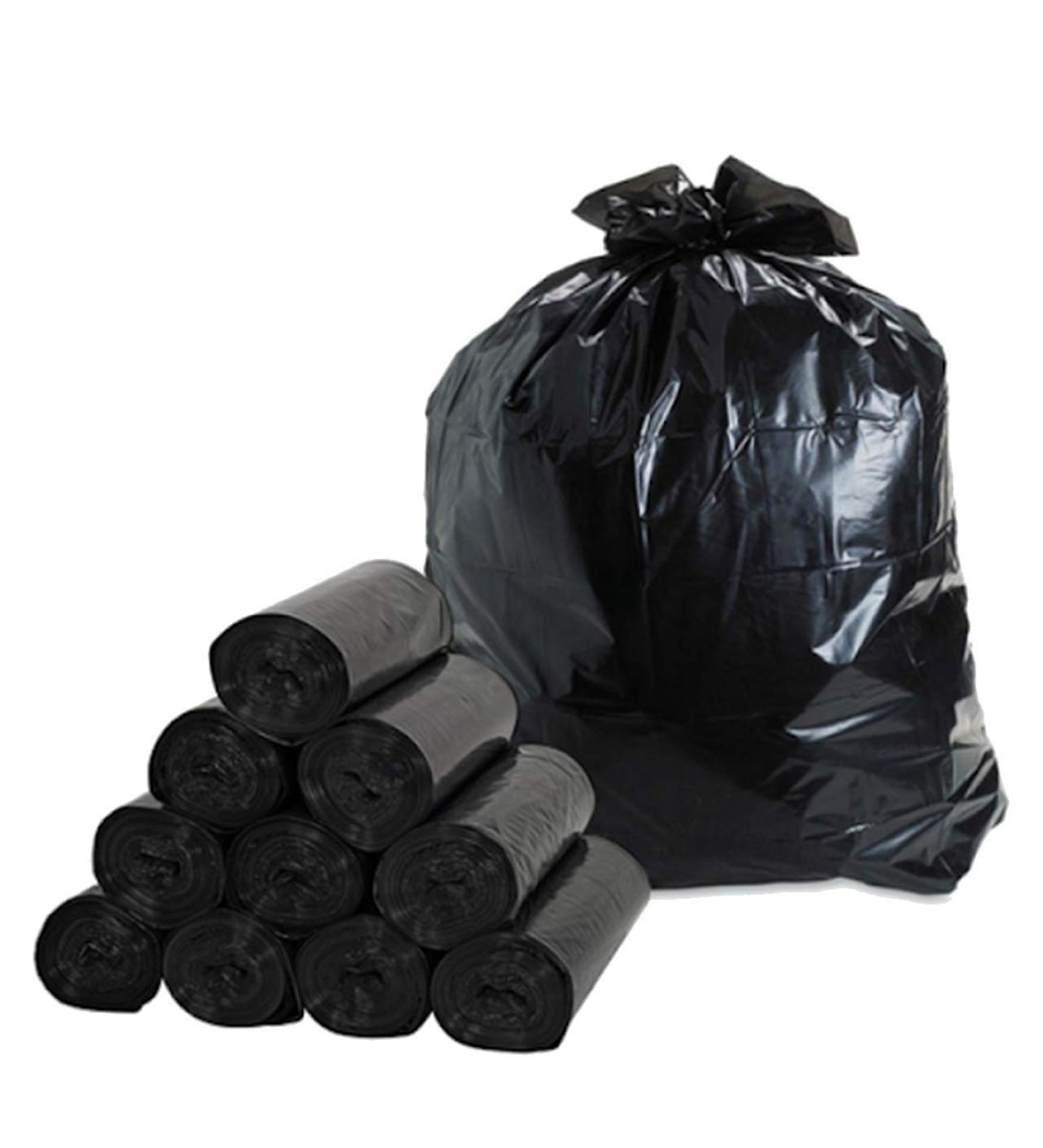 Toneco Strong Garbage Bags 240L - 100% Recycled Black - Ideal for Camping Household & Industry - 20 Durable 100x125cm Bags - Buy Online on SooperMarket.com