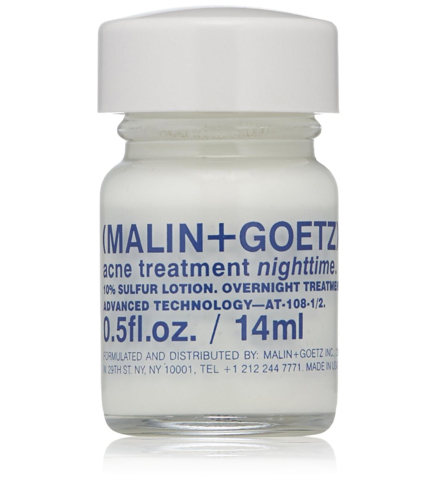 Malin + Goetz Acne Treatment Overnight Spot Treatment - Calming, Non-Drying Formula for Blemishes - 0.5 Fl Oz - Buy Online on SooperMarket.com