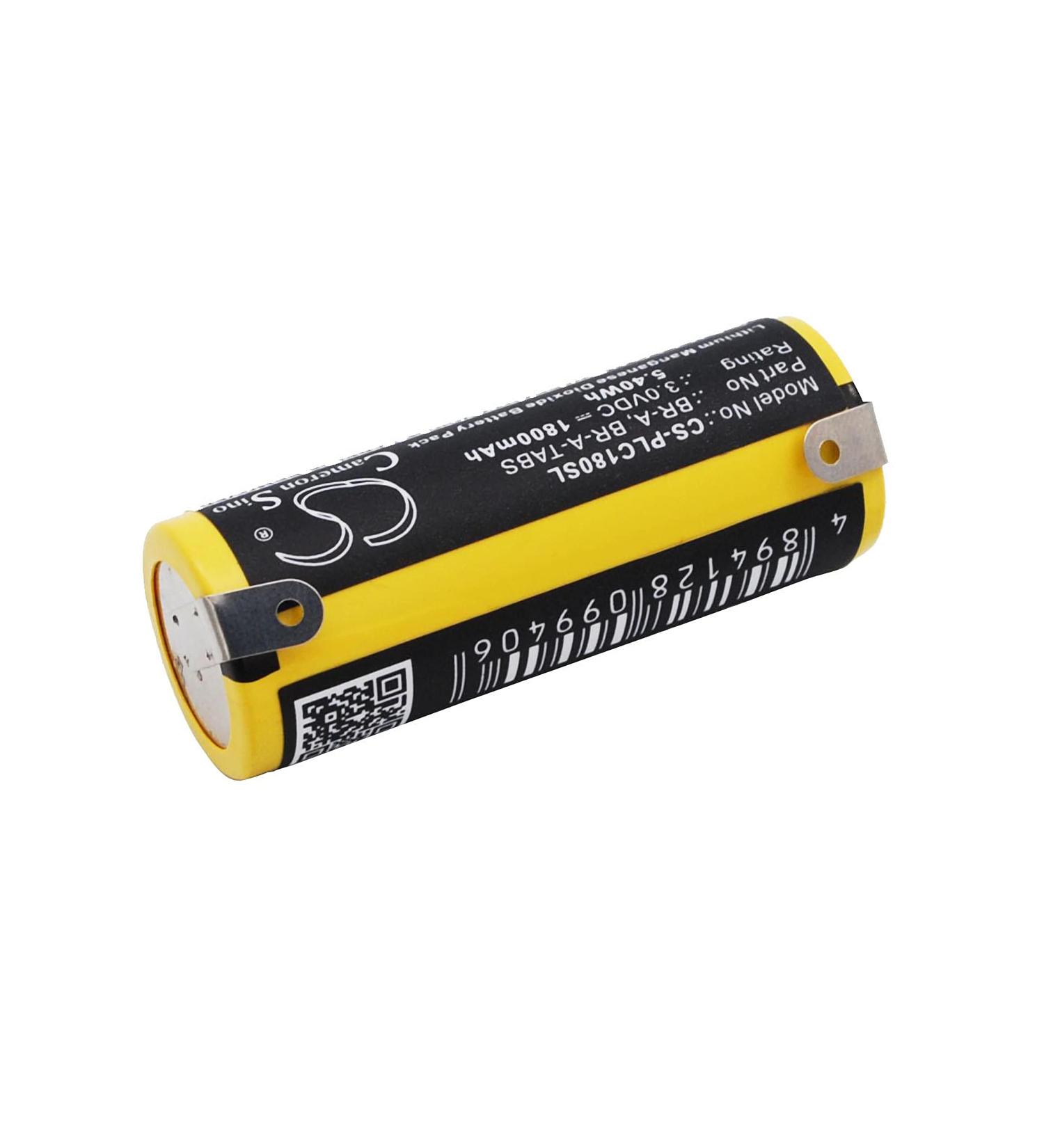 Replacement Battery for Panasonic Real-time Clocks & Alarms - BR-A BR-A-TABS 1800mAh/3.0V - International Shipping Available - Buy Online on SooperMarket.com