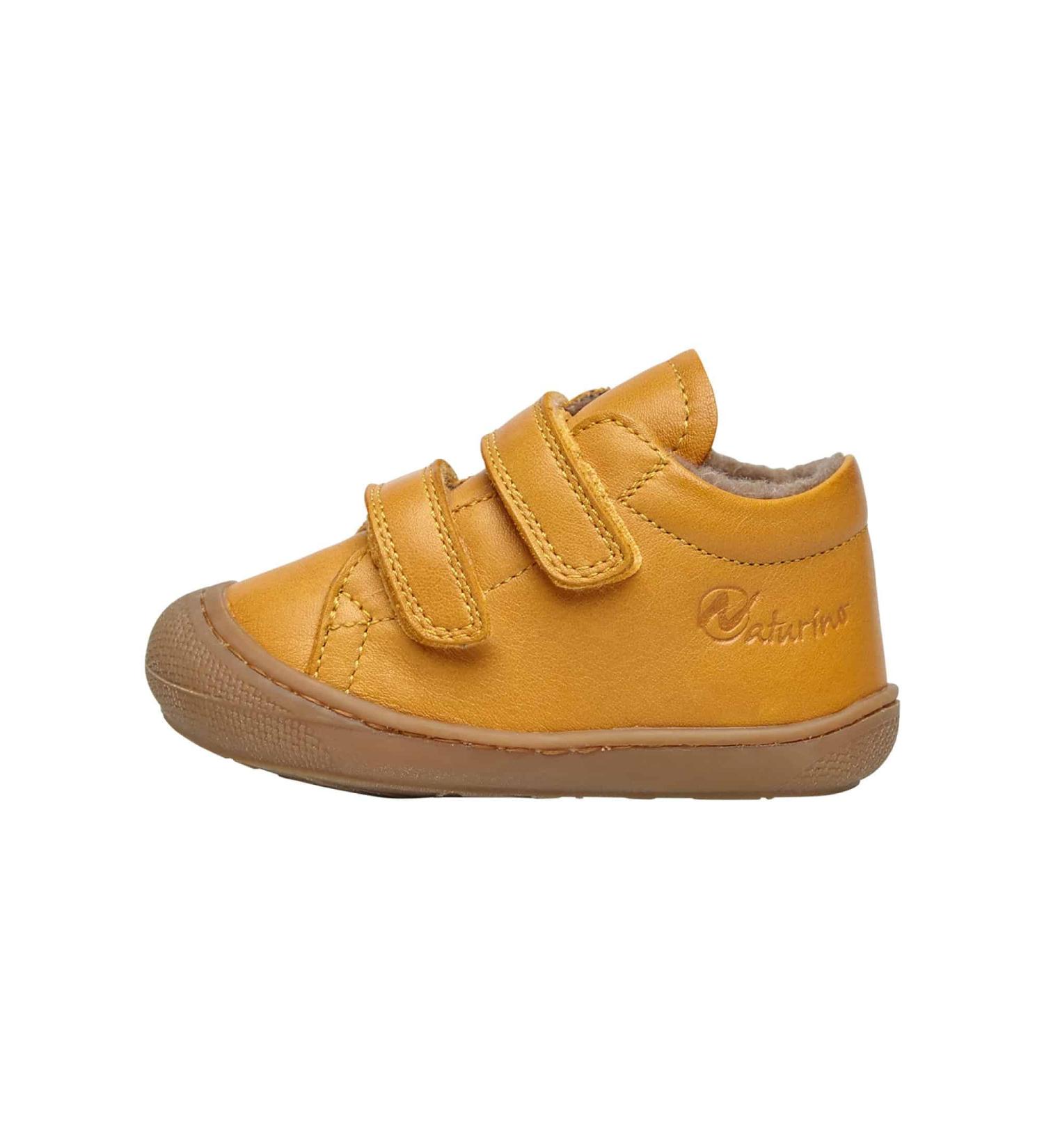 Naturino Cocoon VL Leather First Steps Shoes 1 UK - Orange | Stylish and Comfortable First Walker Shoes - Buy Online on SooperMarket.com
