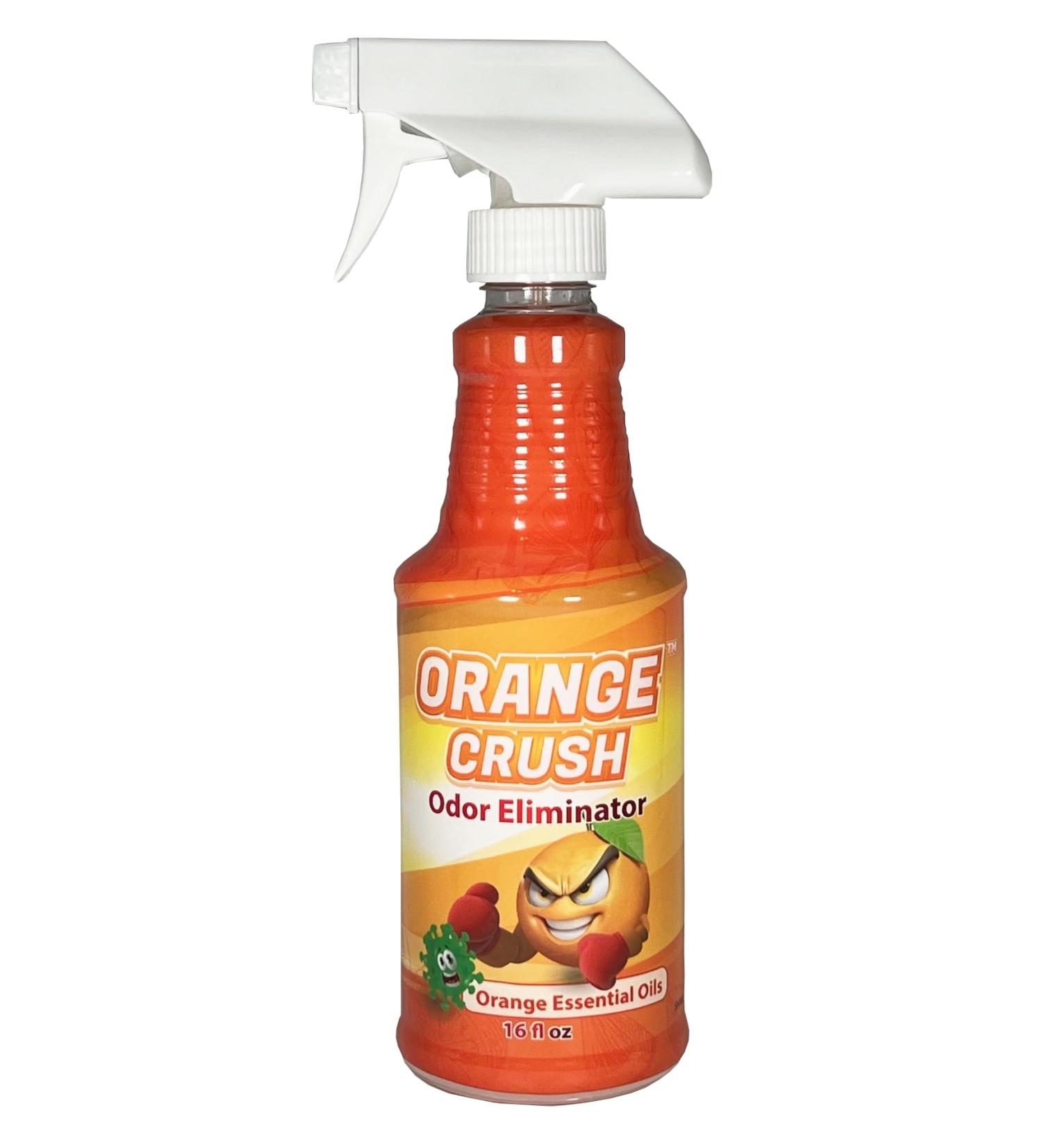 X-O Orange Crush Odor Eliminator | Natural Citrus Essential Oils for Carpet Floors & Furniture | 16oz | Pet Odor Neutralizer - Buy Online on SooperMarket.com