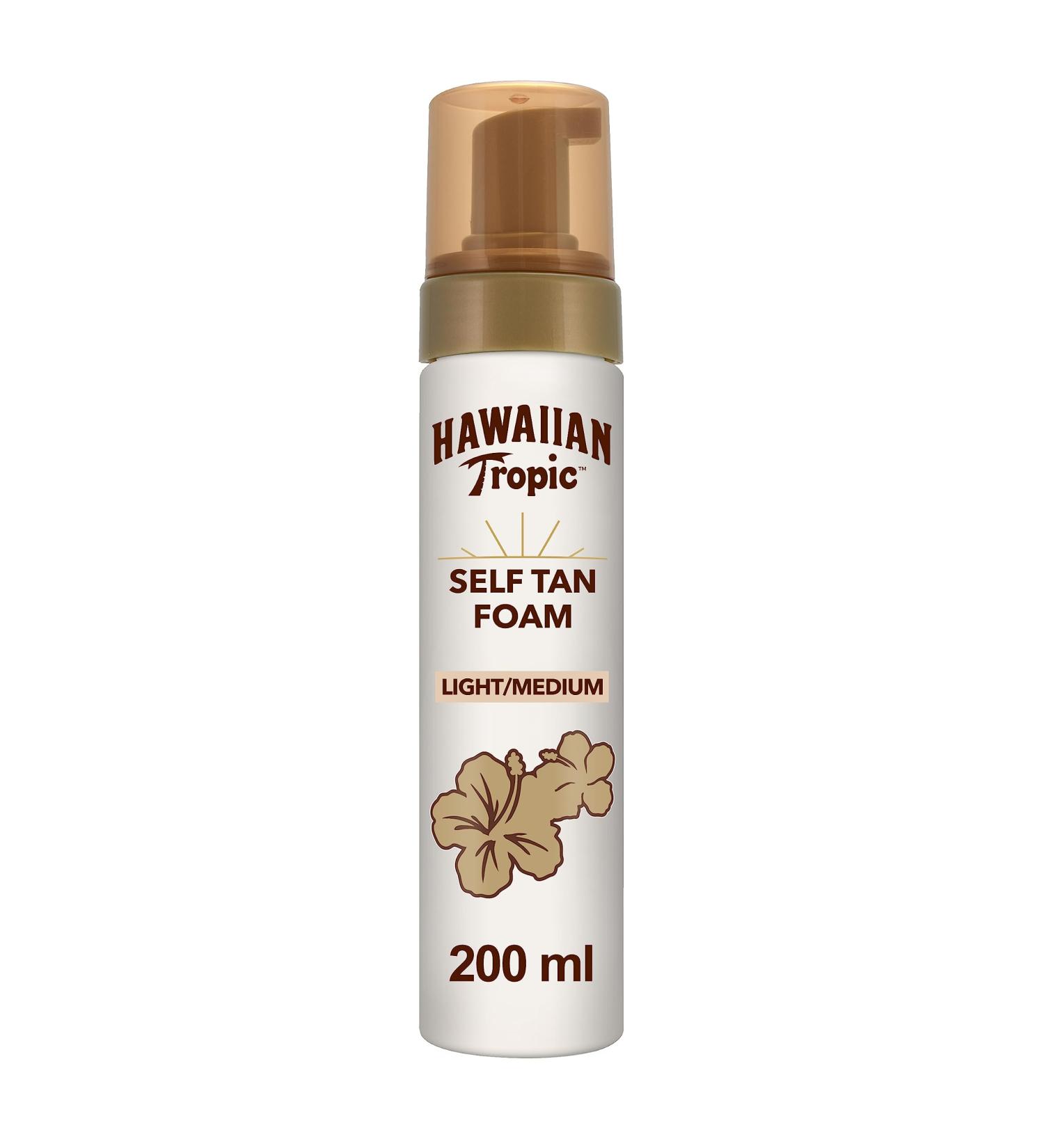Hawaiian Tropic Self-Tanning Foam Light/Medium 200ml | Natural Glow & Flawless Tan | Buy Online - Buy Online on SooperMarket.com