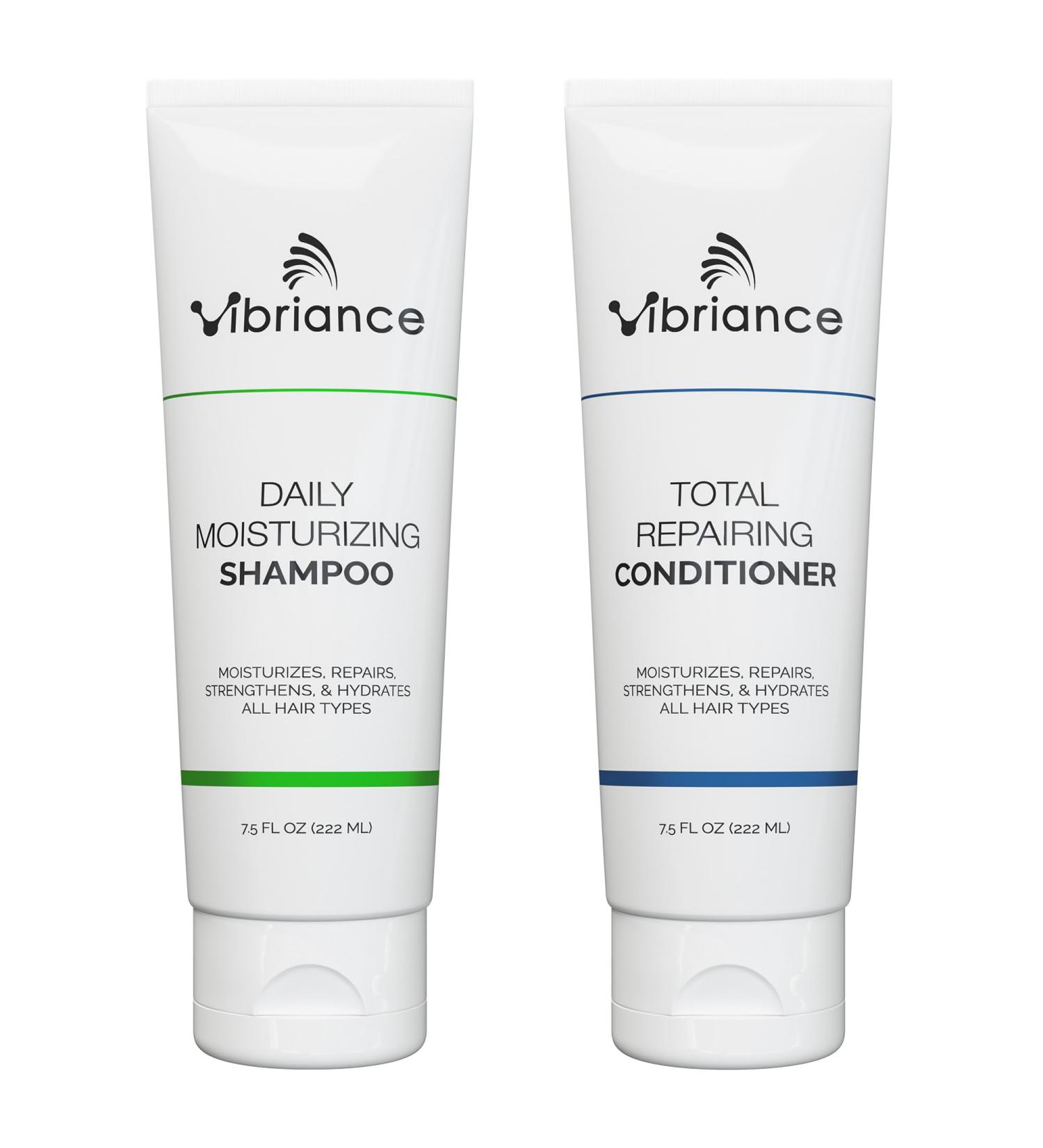 Vibriance Shampoo and Conditioner Set | Biotin Strengthening Shampoo & Moisturizing Conditioner for Aging Dry Damaged Hair International Shipping Available - Buy Online on SooperMarket.com