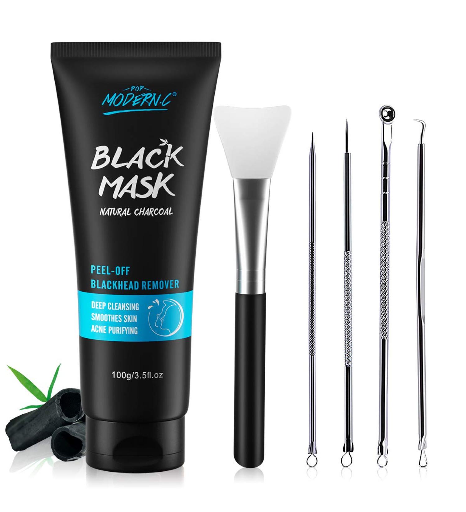 Effective Blackhead Remover Mask - Peel Off Black Mask with Bamboo Charcoal | Skin Cleansing & Acne Treatment - Buy Online on SooperMarket.com