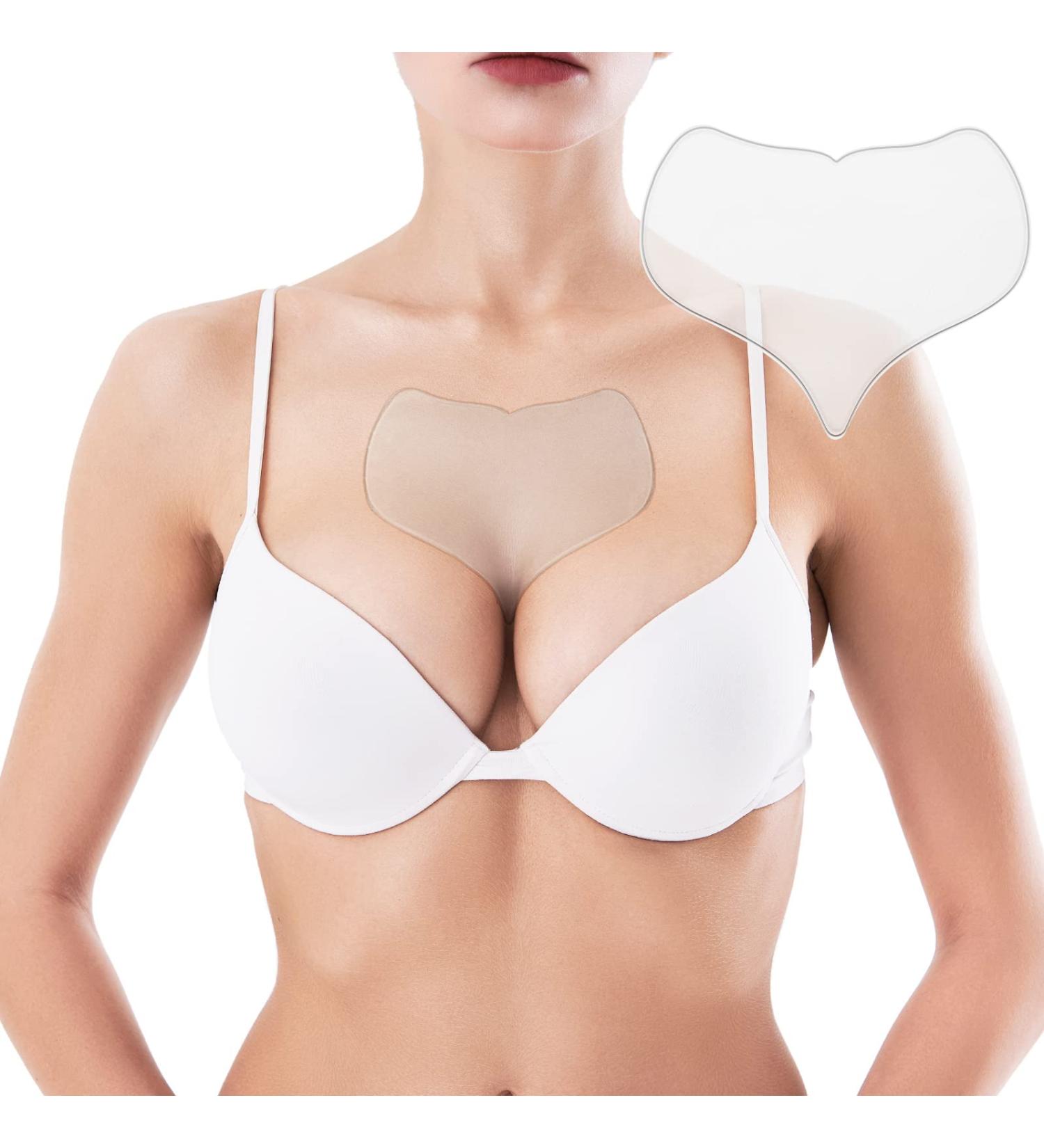 Reusable Silicone Chest Wrinkle Pad | Transparent Cleavage Patch for Smooth Skin | Decollete Wrinkle Patch for Women | 5.9 x 4.7 Inch - Buy Online on SooperMarket.com