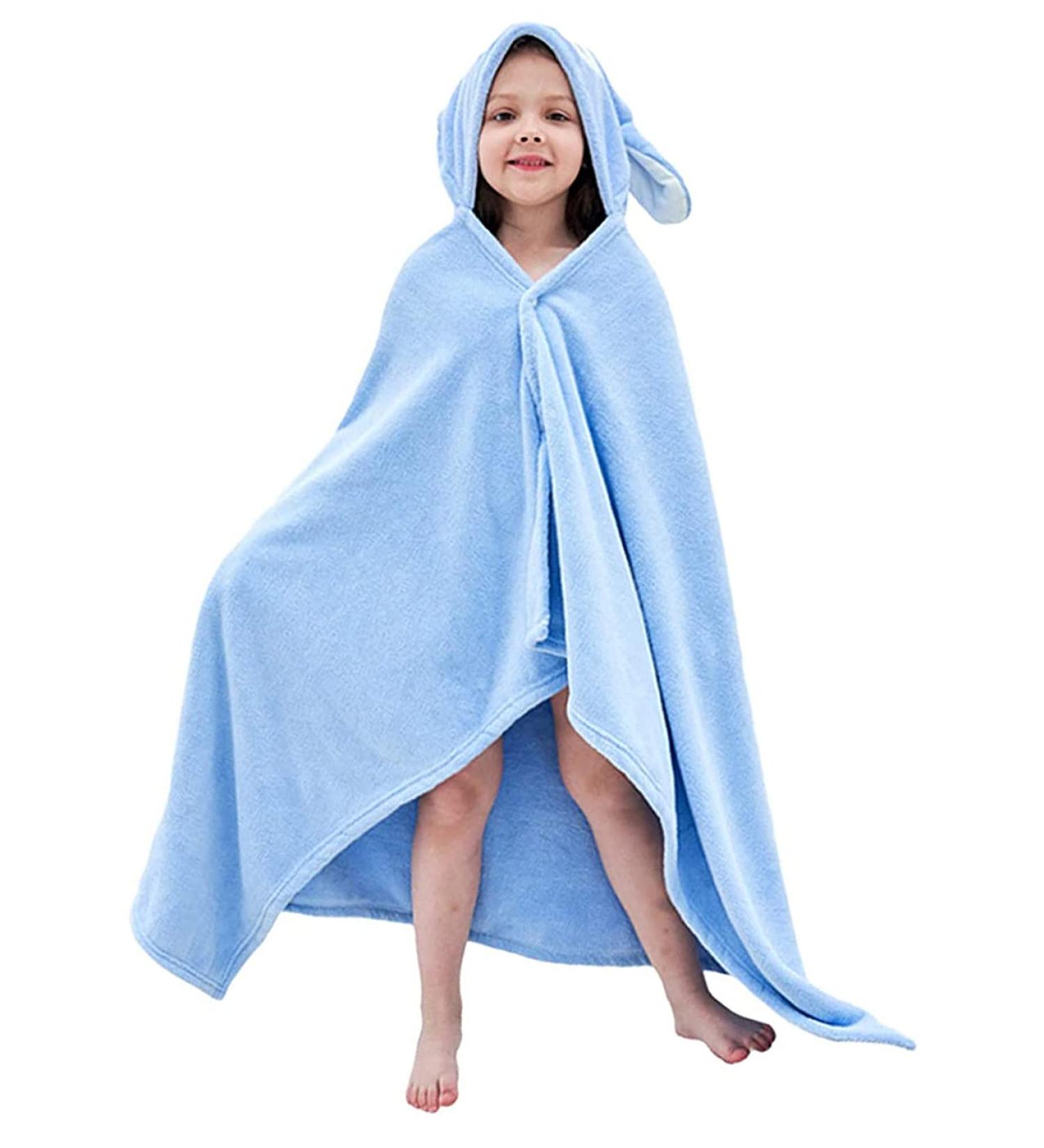 Hilmocho Kids Hooded Bath Towel - Soft Baby Toddler Blanket Poncho Towel for Boys and Girls - Buy Online on SooperMarket.com