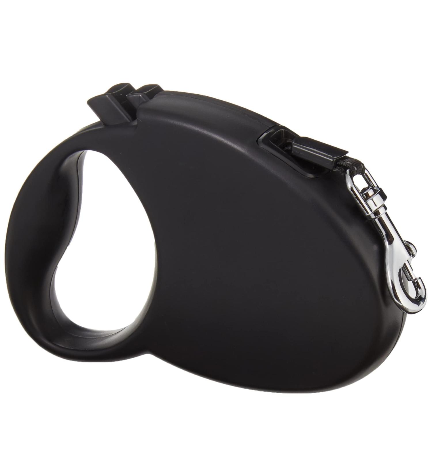 Amazon Basics Retractable Dog Leash - Small Black | Durable Ergonomic & Perfect for Travel - International Shipping Available - Buy Online on SooperMarket.com