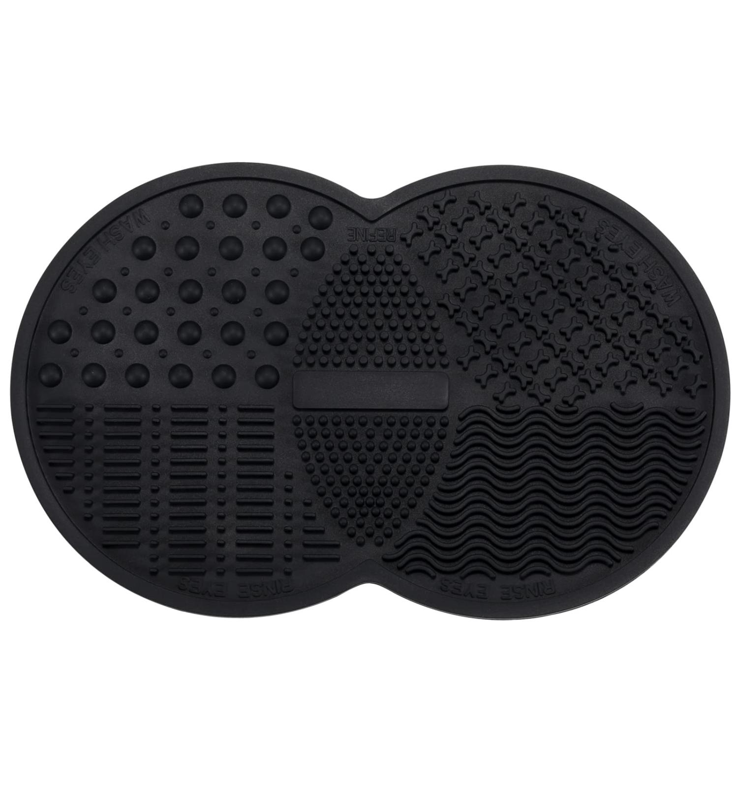 Norate Makeup Brush Cleaner Set - Silicone Cleaning Mat & Cleanser for Brushes and Tools | Stocking Stuffers for Women - Black - Buy Online on SooperMarket.com