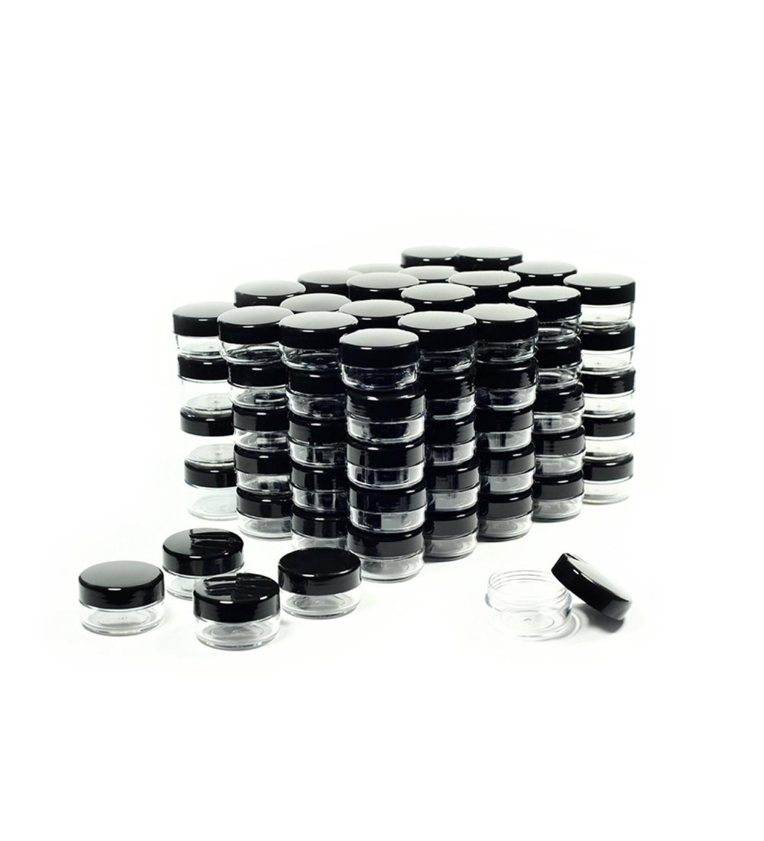 10g Cosmetic Sample Jars with Lids - 100pcs BPA-Free Makeup Containers - Buy Online on SooperMarket.com