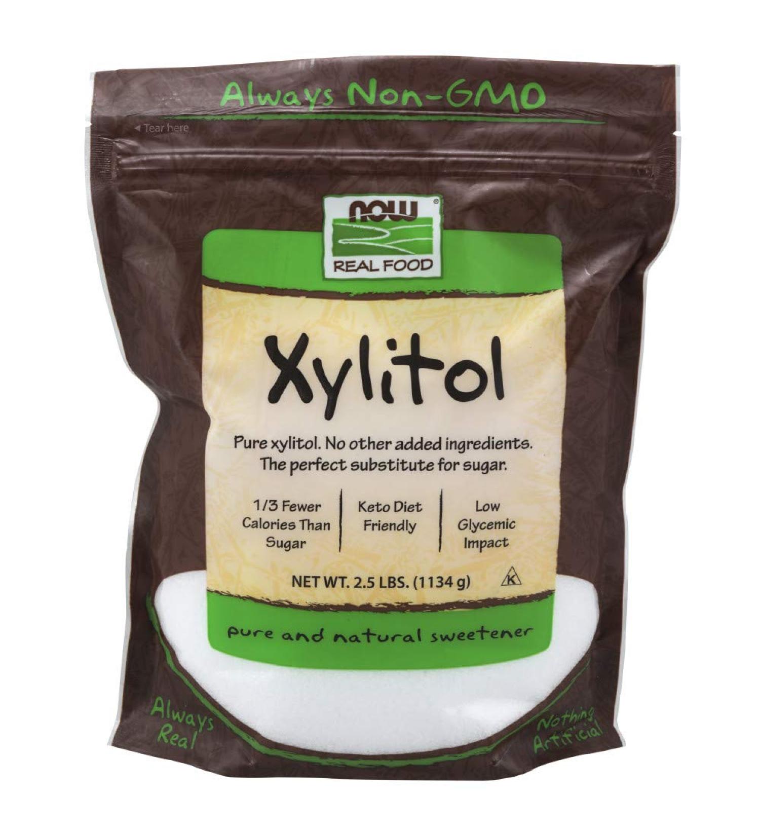 Xylitol Now Foods 2.5 lbs Powder - Natural Sugar Substitute - Buy Online on SooperMarket.com