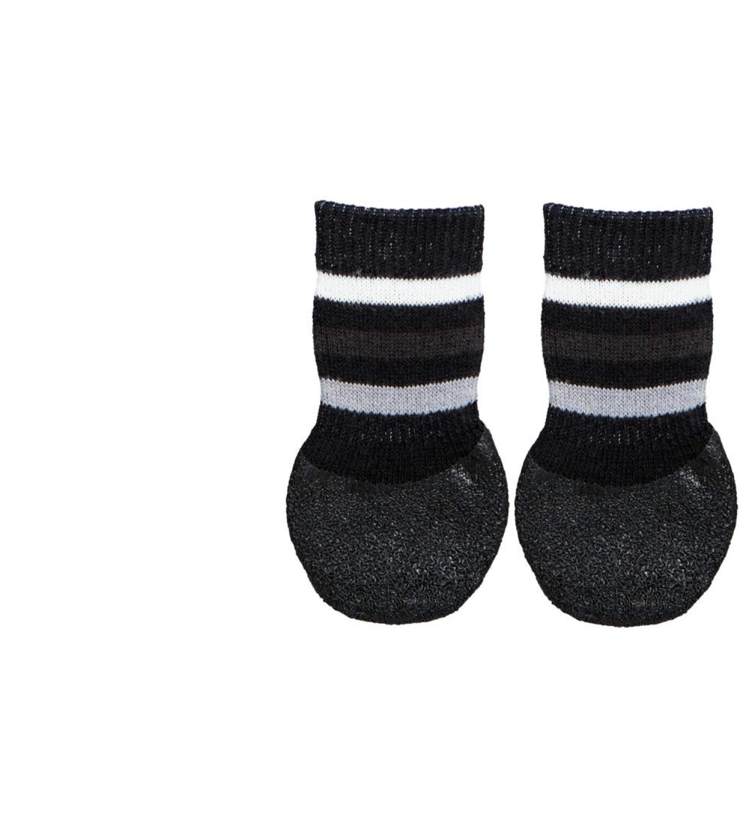 Trixie 19522 Anti-Slip Dog Socks (S-M) - 2 Pcs Black | International Shipping Available - Buy Online on SooperMarket.com