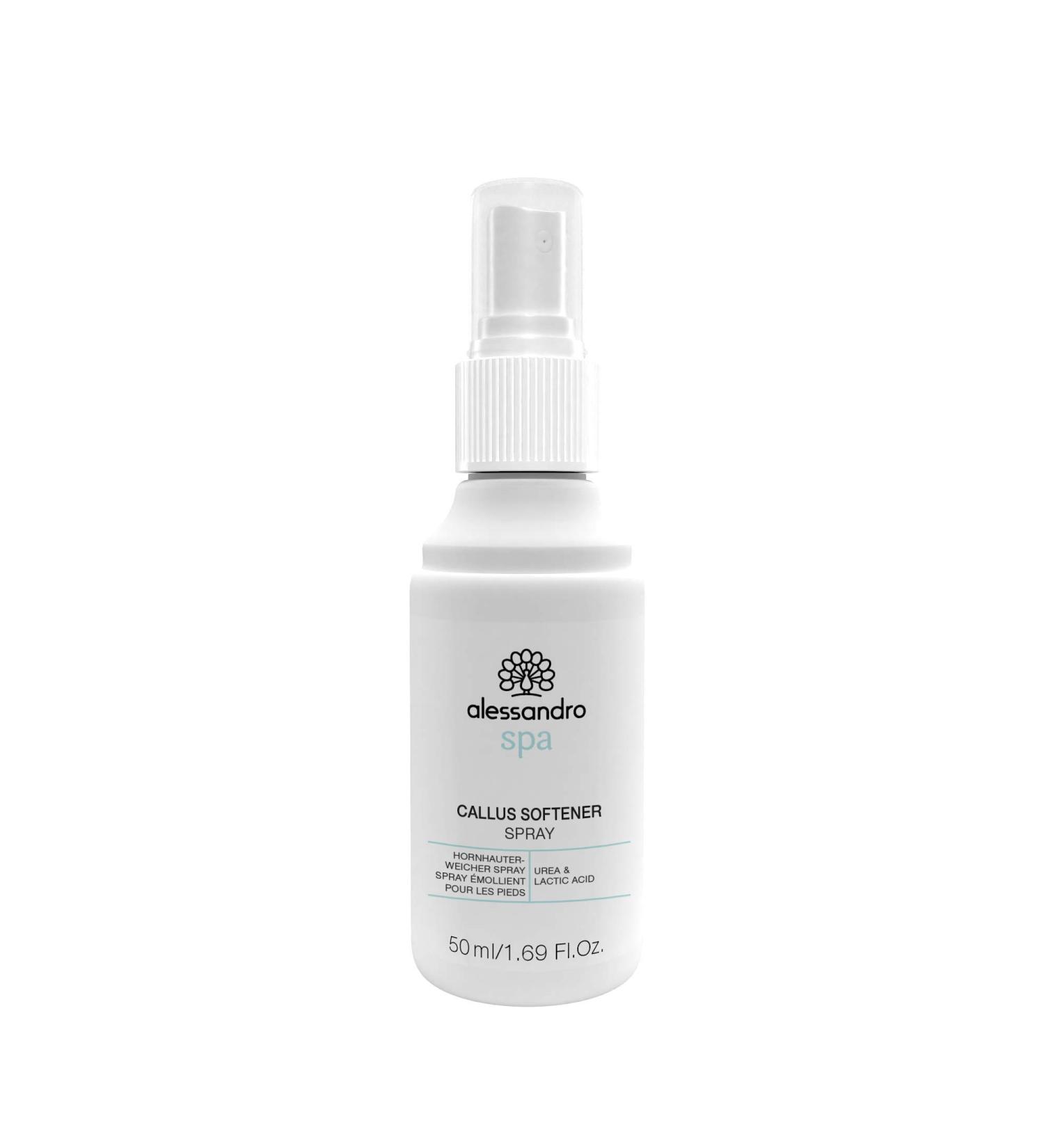 alessandro alessandro spa foot SKIN SOFTENING spray put an end to hardened feet corns and calluses -50ml 1 pack (1 x ) 50 ml