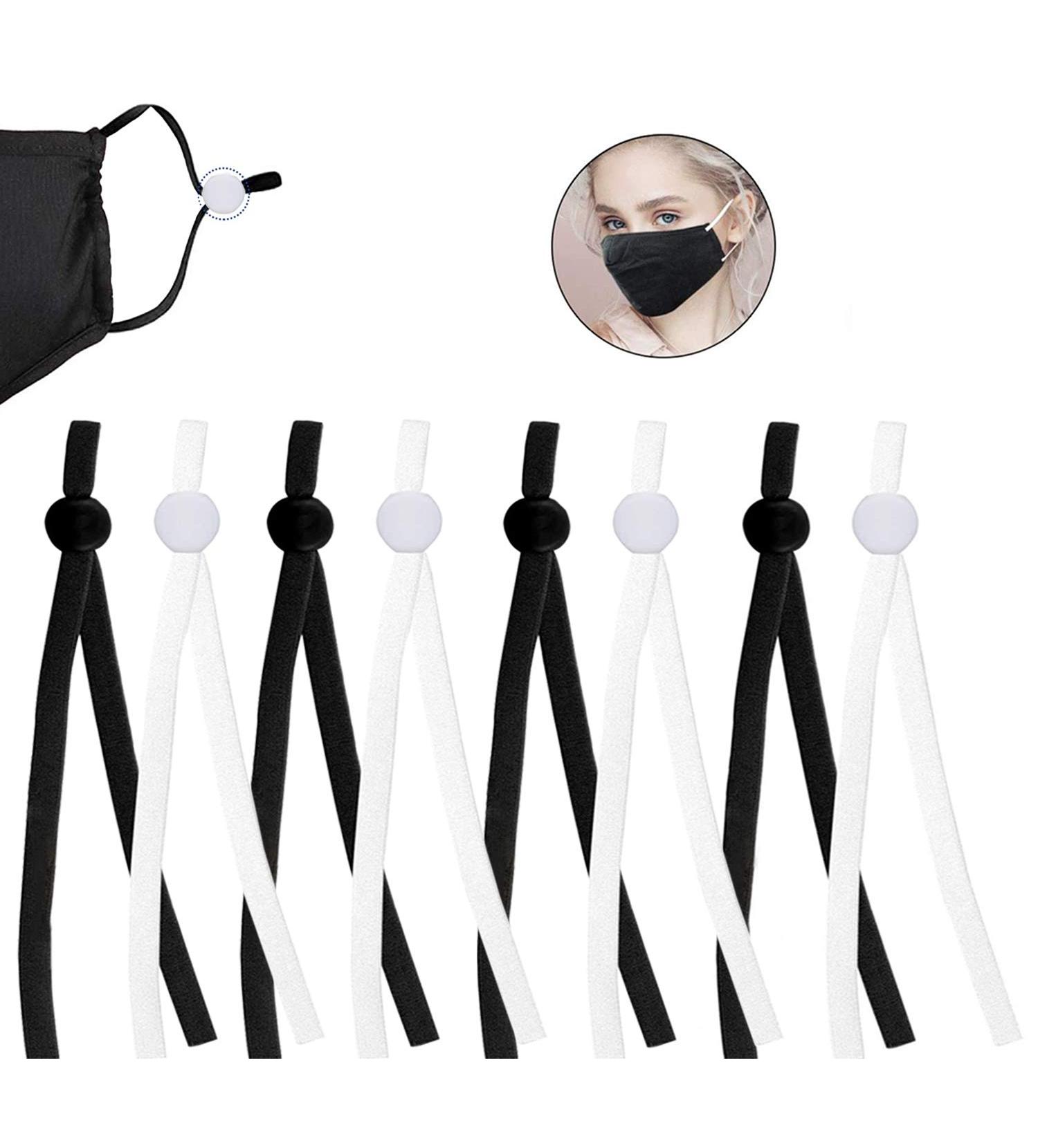 110PCS Adjustable Buckle Elastic Bands for Masks & Sewing - High Stretch Thread Rope for DIY Mask Lanyard & Clothing Making - Buy Online on SooperMarket.com