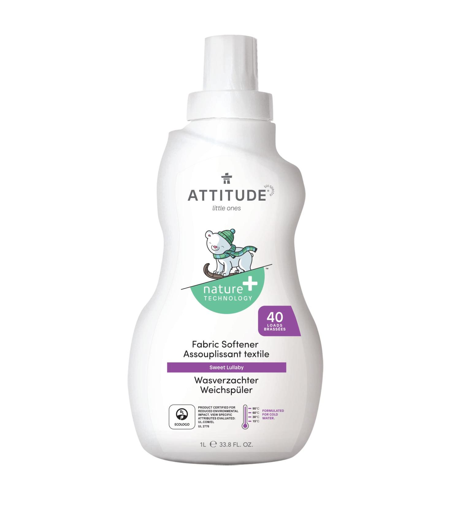 ATTITUDE Little Ones Fabric Softener Sweet Lullaby 40 Loads 33.8 fl oz (1 l)