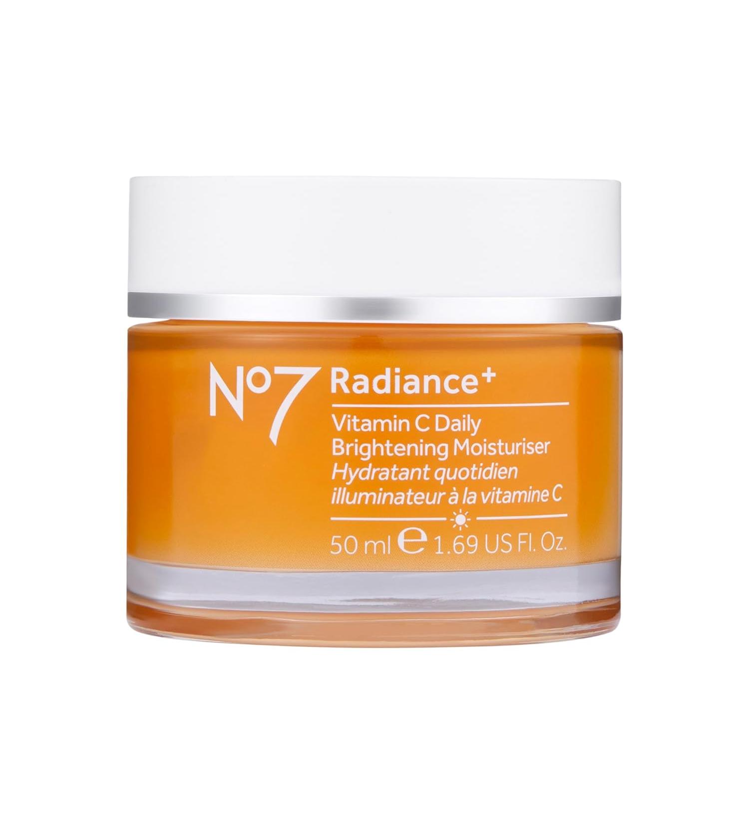 No7 Radiance+ Vitamin C Daily Brightening Moisturizer - Hydrating Lightweight Face Moisturizer -1.69 fl oz - Buy Online on SooperMarket.com