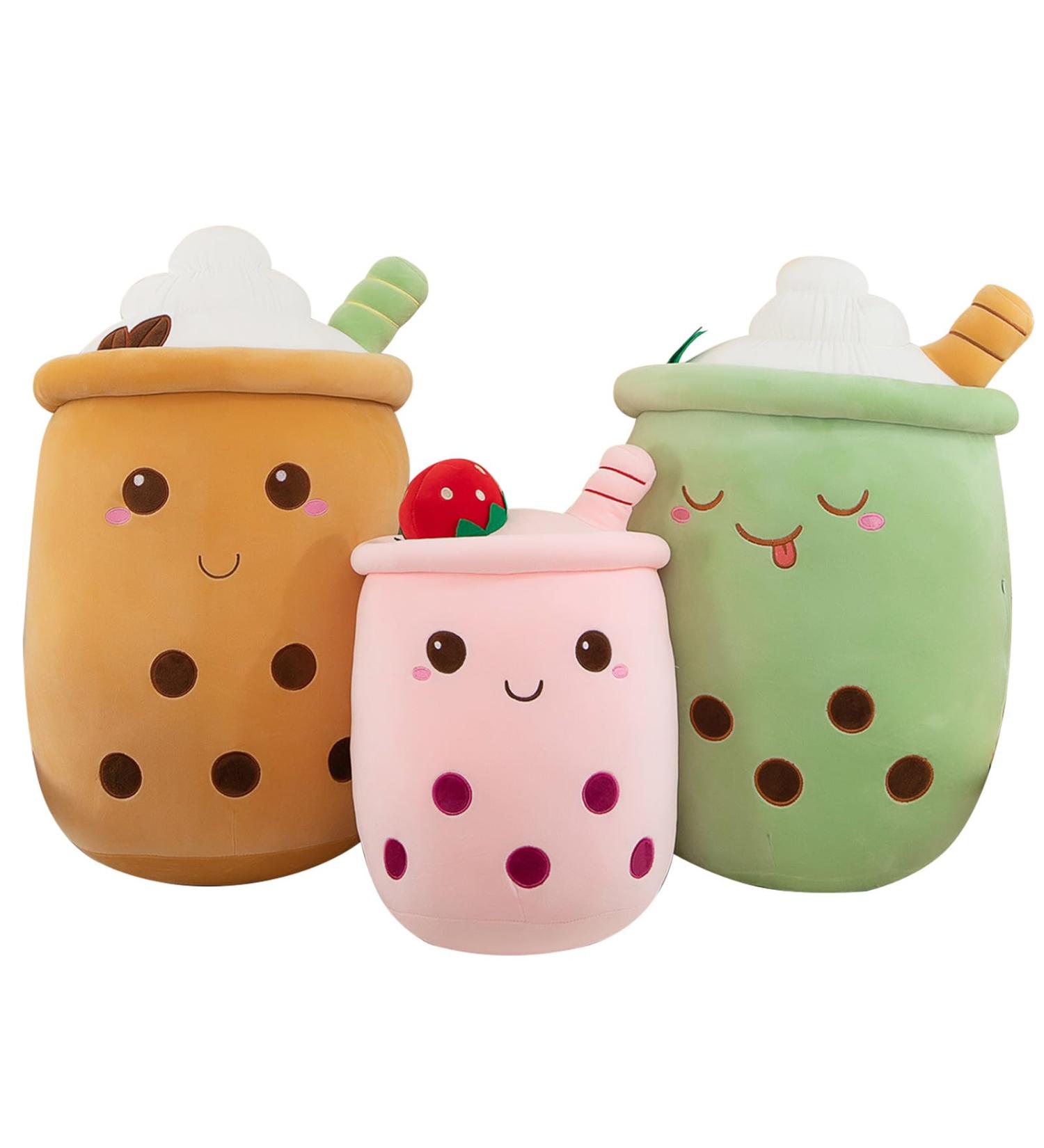 Bubble Tea Plush Pillow - Cute Boba Soft Toy for Boba Lovers (Green 50cm) - Buy Online on SooperMarket.com