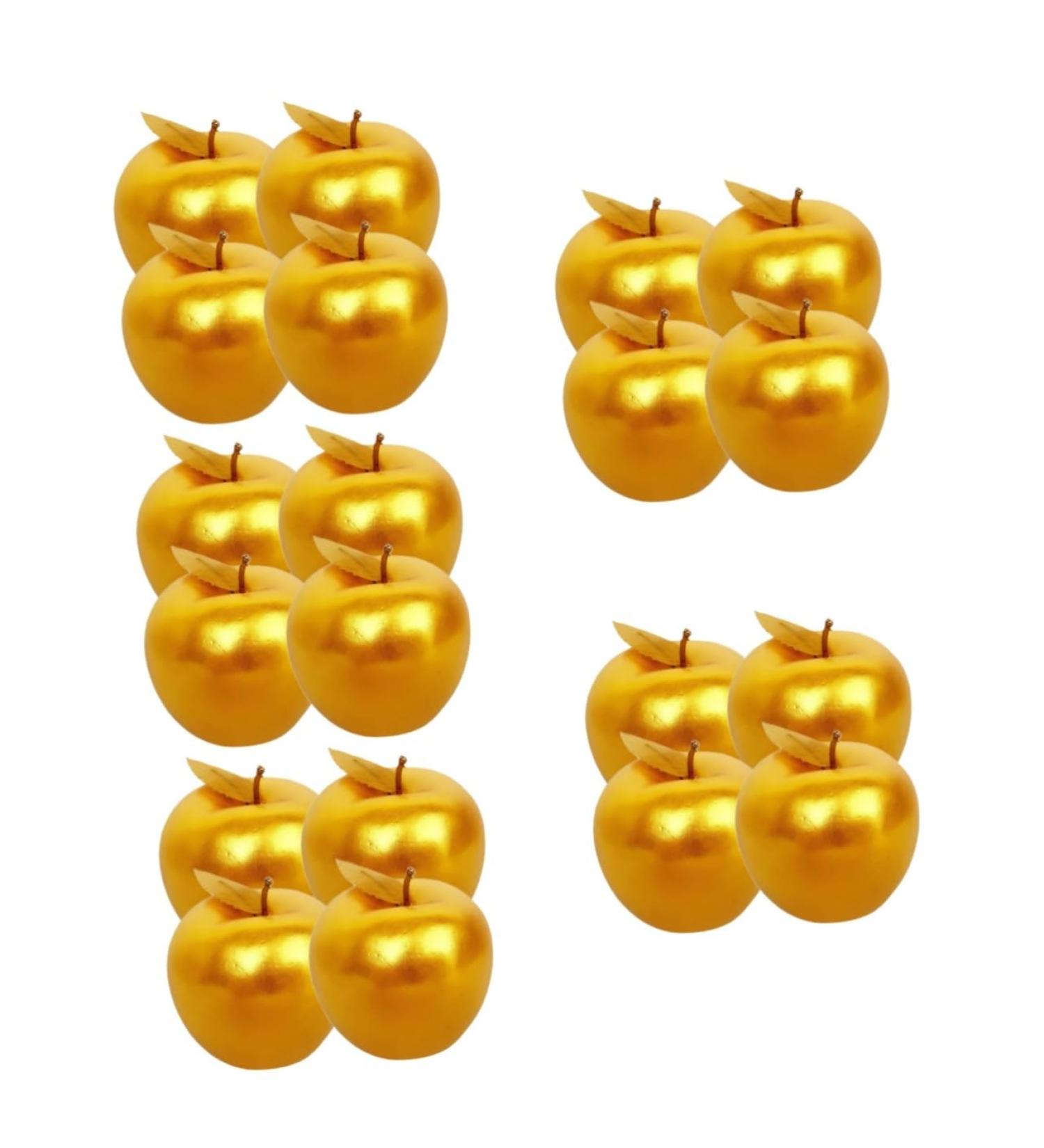 HOMSFOU 20 Pcs Simulated Fake Apples Simulation Apples Artificial Apples Wedding Party Decoration Apples Model Fruit Wedding Decor Decorative Model Ax Christmas Foam Goldenx5pcs 8X8X7CMx5pcs - Buy Online on SooperMarket.com