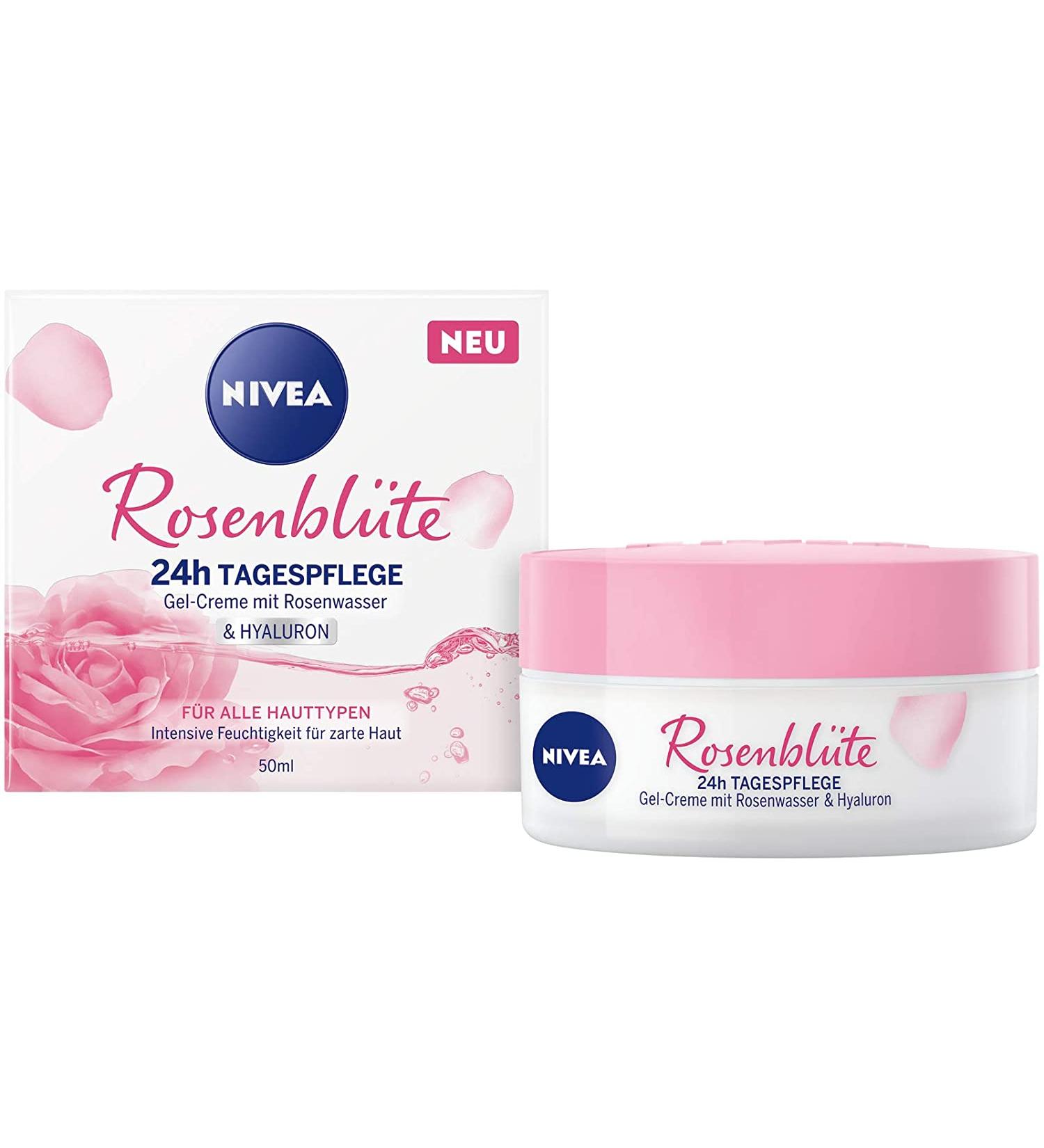 NIVEA Rose Care Moisturising Gel Cream - Organic Rose Water & Hyaluronic Acid  50ml - Buy Online on SooperMarket.com