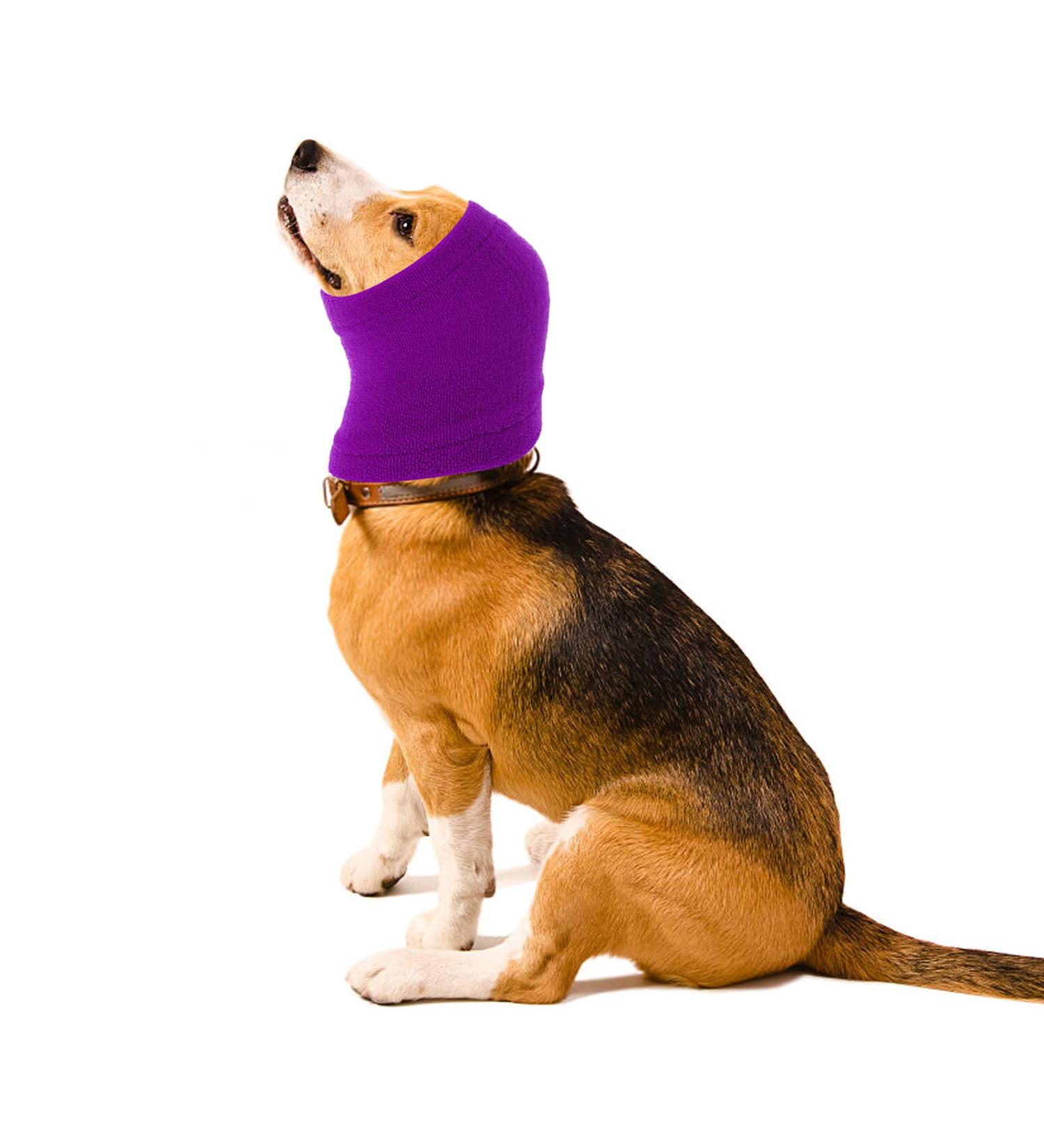 CoBee Soothing Earmuffs for Dogs | Noise Protection Ear Flap Head Wrap - XL Violet | Comfort & Care for Bathing - Buy Online on SooperMarket.com