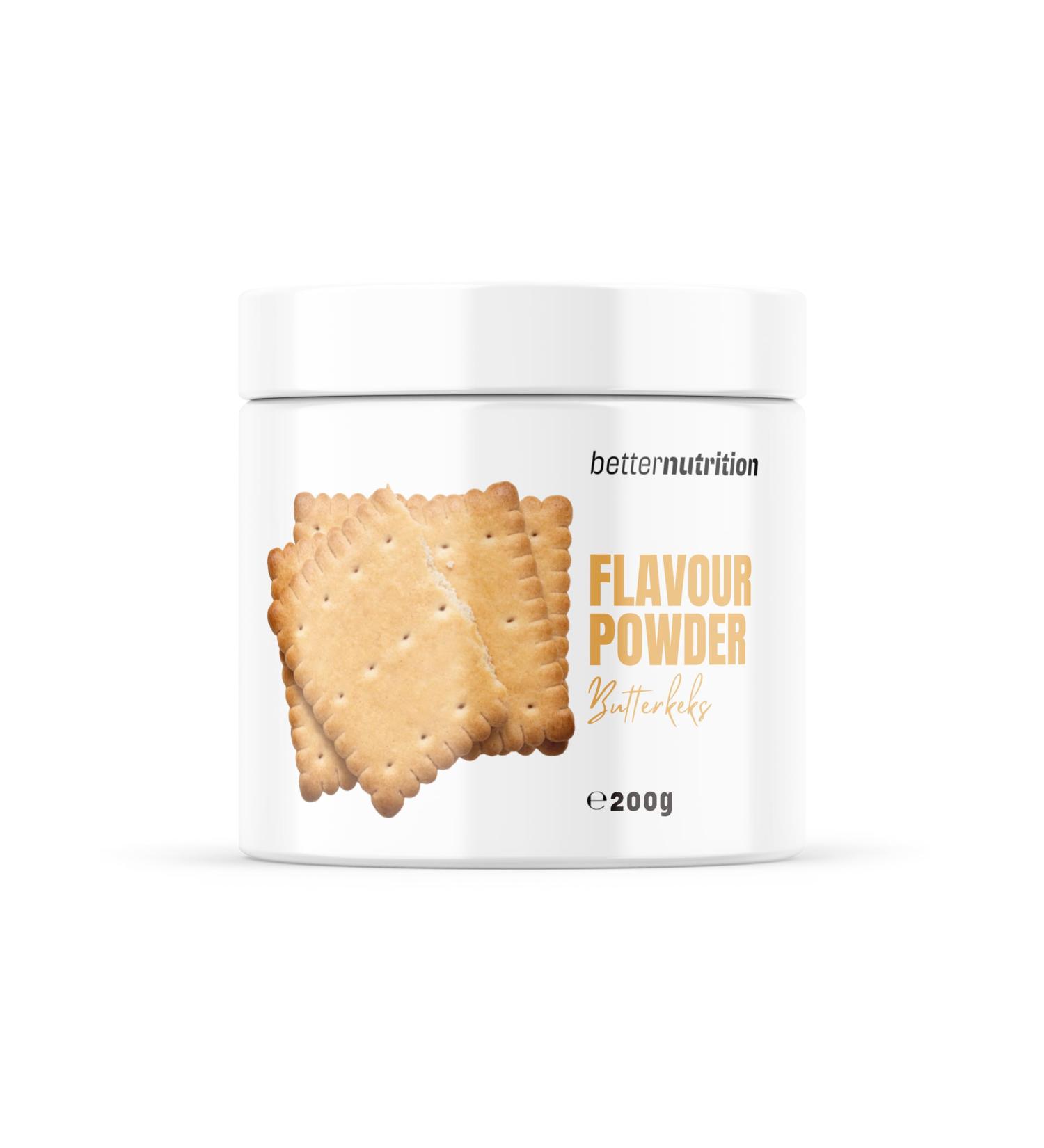 Premium Vegan Flavor Powder Zero - 200g Calorie-Reduced Butter Biscuit Aroma | Better Nutrition - Buy Online on SooperMarket.com