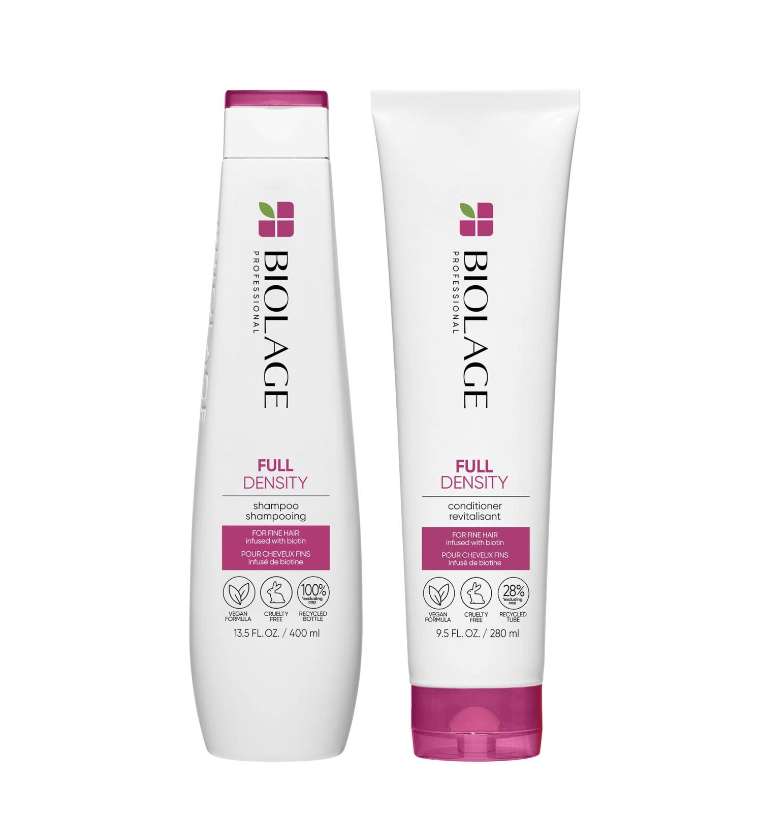 Biolage Full Density Thickening Shampoo & Conditioner with Biotin - 13.5 fl oz | For Thin & Fine Hair | Vegan, Paraben & Silicone Free - Buy Online on SooperMarket.com