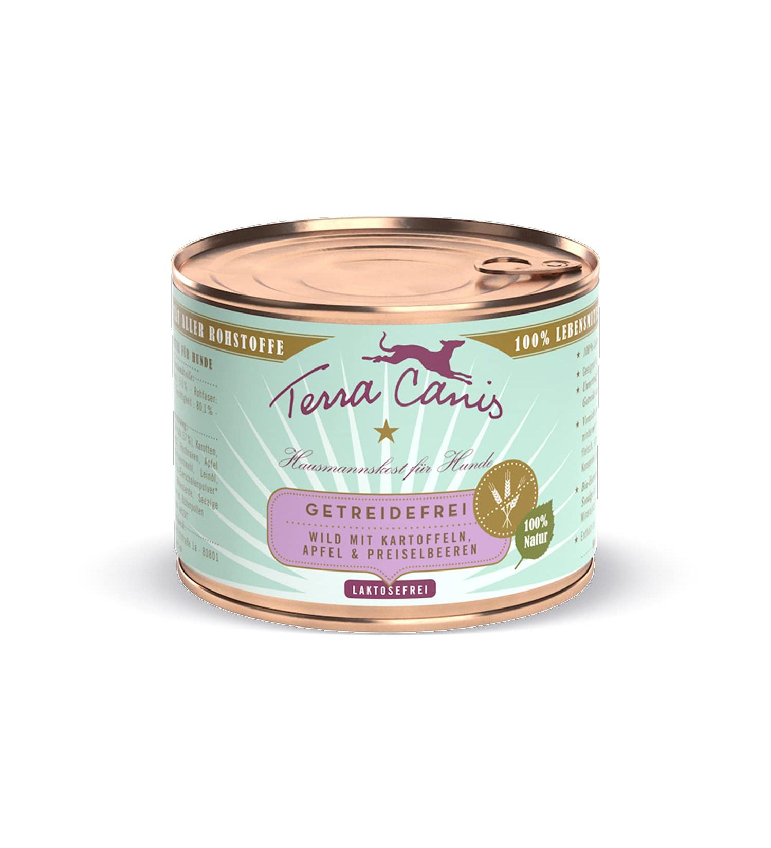 Terra Canis Wild Grain-Free Wet Dog Food | Potato Apple & Cranberry | Premium 200g Pack | Low-Allergic & Gluten-Free - Buy Online on SooperMarket.com