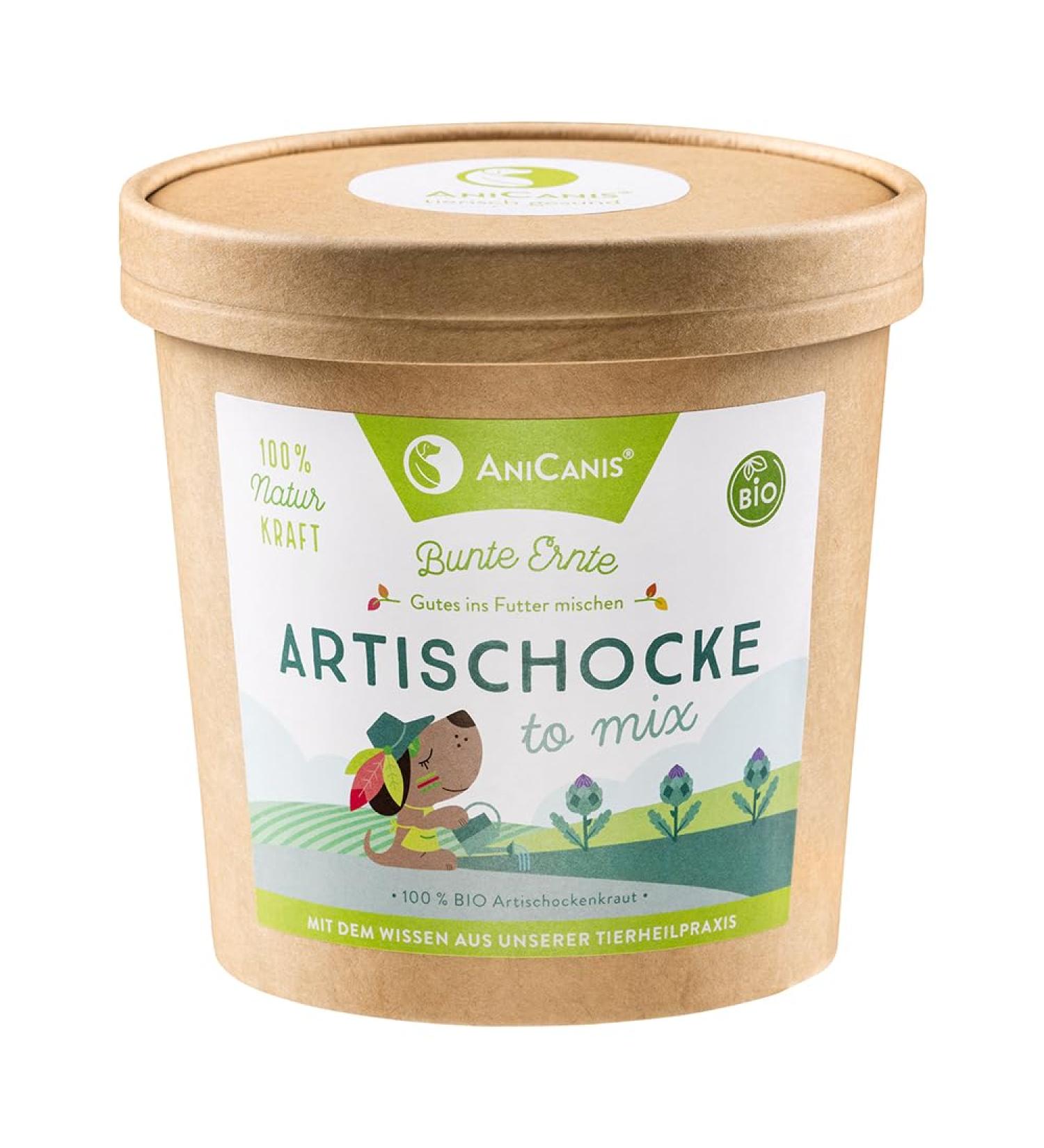 AniCanis Organic Artichoke Herb for Dogs - Dried Artichoke Vegetables - Natural Food Additive - 100g | International Shipping Available - Buy Online on SooperMarket.com